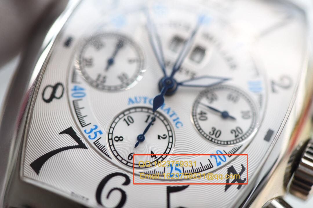 【 Video analysis V6 Factory 1:1超A精仿手表】法兰克.穆勒MEN'S COLLECTION系列8880 CC AT 白金 watchcase 黑色时标 wrist watch  / Franck MullerBEFL01