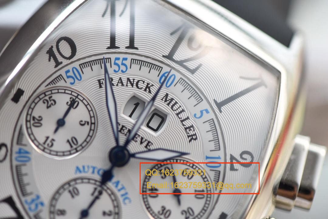 【 Video analysis V6 Factory 1:1超A精仿手表】法兰克.穆勒MEN'S COLLECTION系列8880 CC AT 白金 watchcase 黑色时标 wrist watch  / Franck MullerBEFL01
