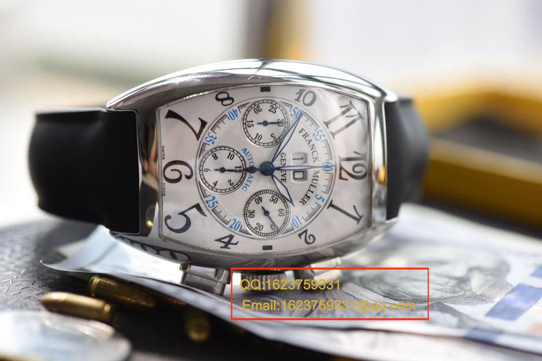 【 Video analysis V6 Factory 1:1超A精仿手表】法兰克.穆勒MEN'S COLLECTION系列8880 CC AT 白金 watchcase 黑色时标 wrist watch  / Franck MullerBEFL01