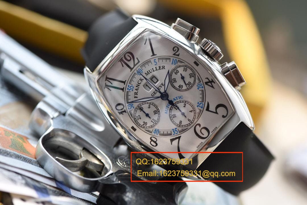 【 Video analysis V6 Factory 1:1超A精仿手表】法兰克.穆勒MEN'S COLLECTION系列8880 CC AT 白金 watchcase 黑色时标 wrist watch  / Franck MullerBEFL01
