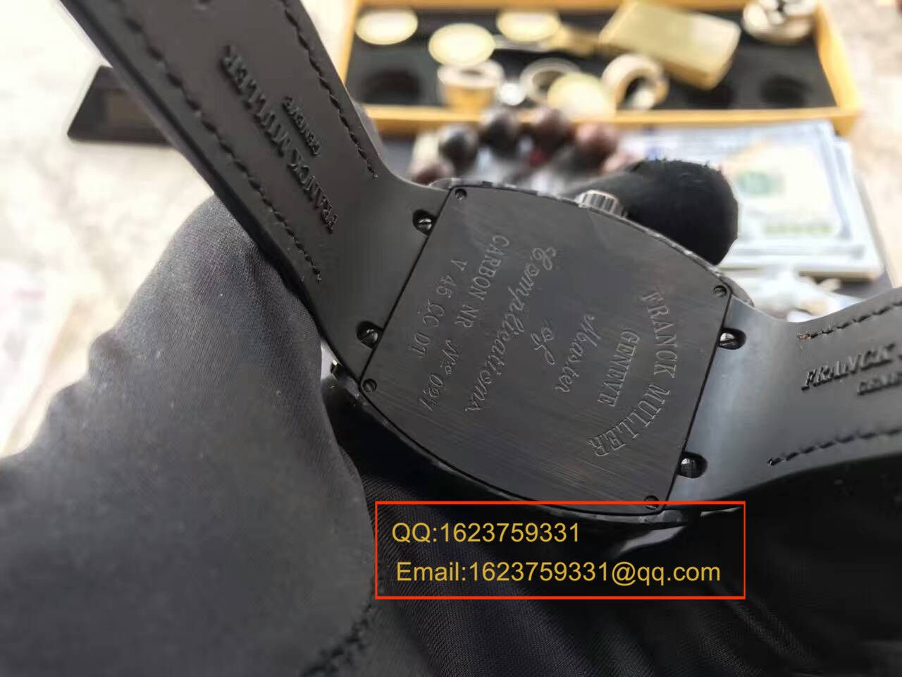 【LE1:1 top 复刻高仿手表】Franck MullerVANGUARD系列V45 SC DT BLACK PXL黑色 wrist watch  / Franck MullerCAFL05
