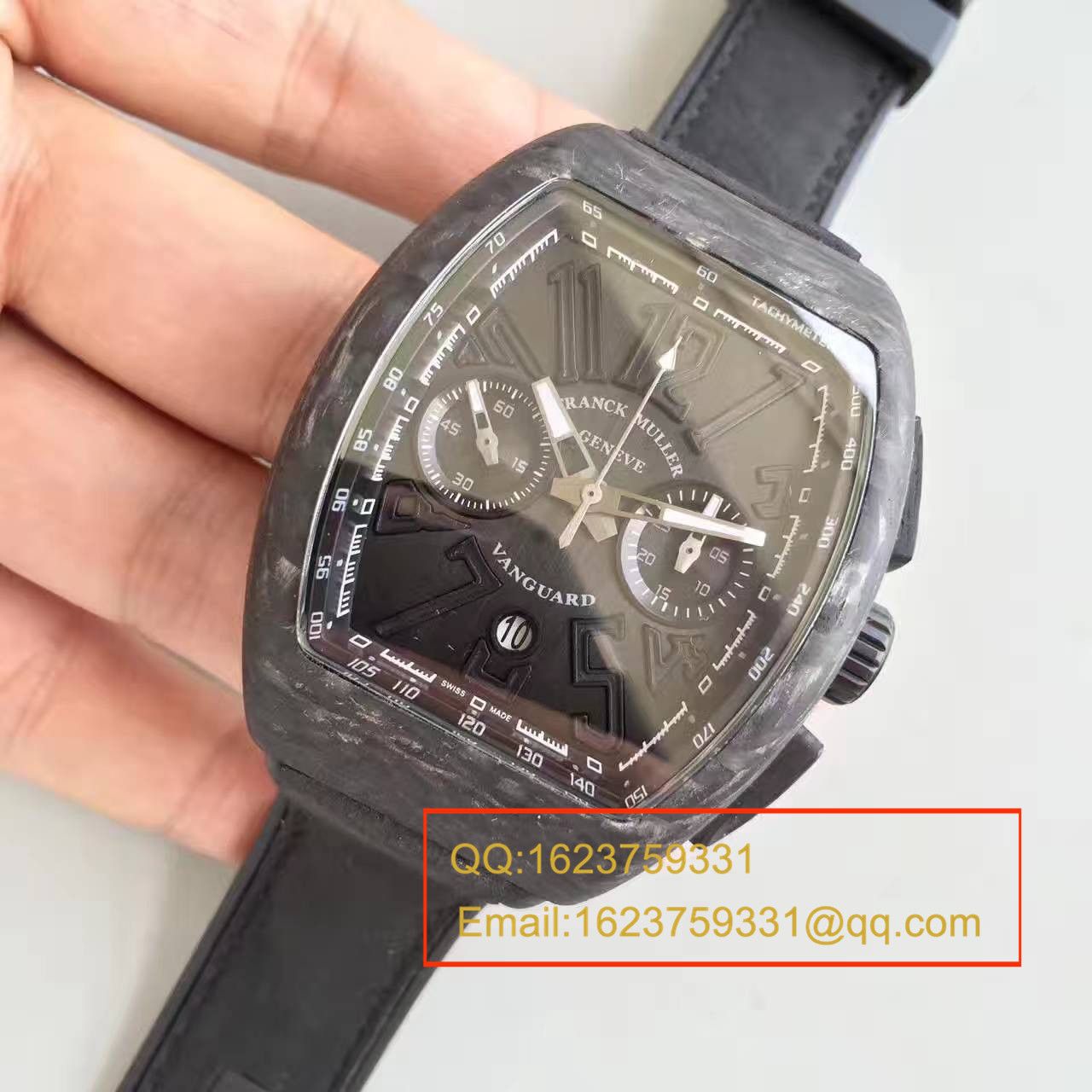 【 Video analysis LE一比一超A高仿手表】法兰克.穆勒Franck Muller NEW SARATOGE系列V 45 CC DT BLACK PXL wrist watch  / FL08