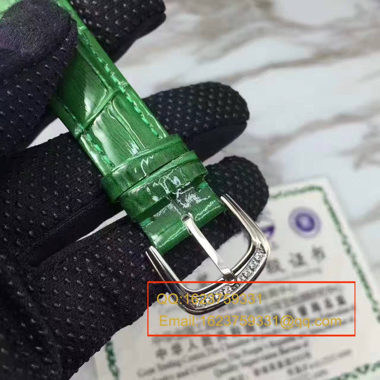 法兰克.穆勒DOUBLE MYSTERY系列42 DM D2R CD 白盘绿色 watchband  女士 wrist watch  / FLBF015