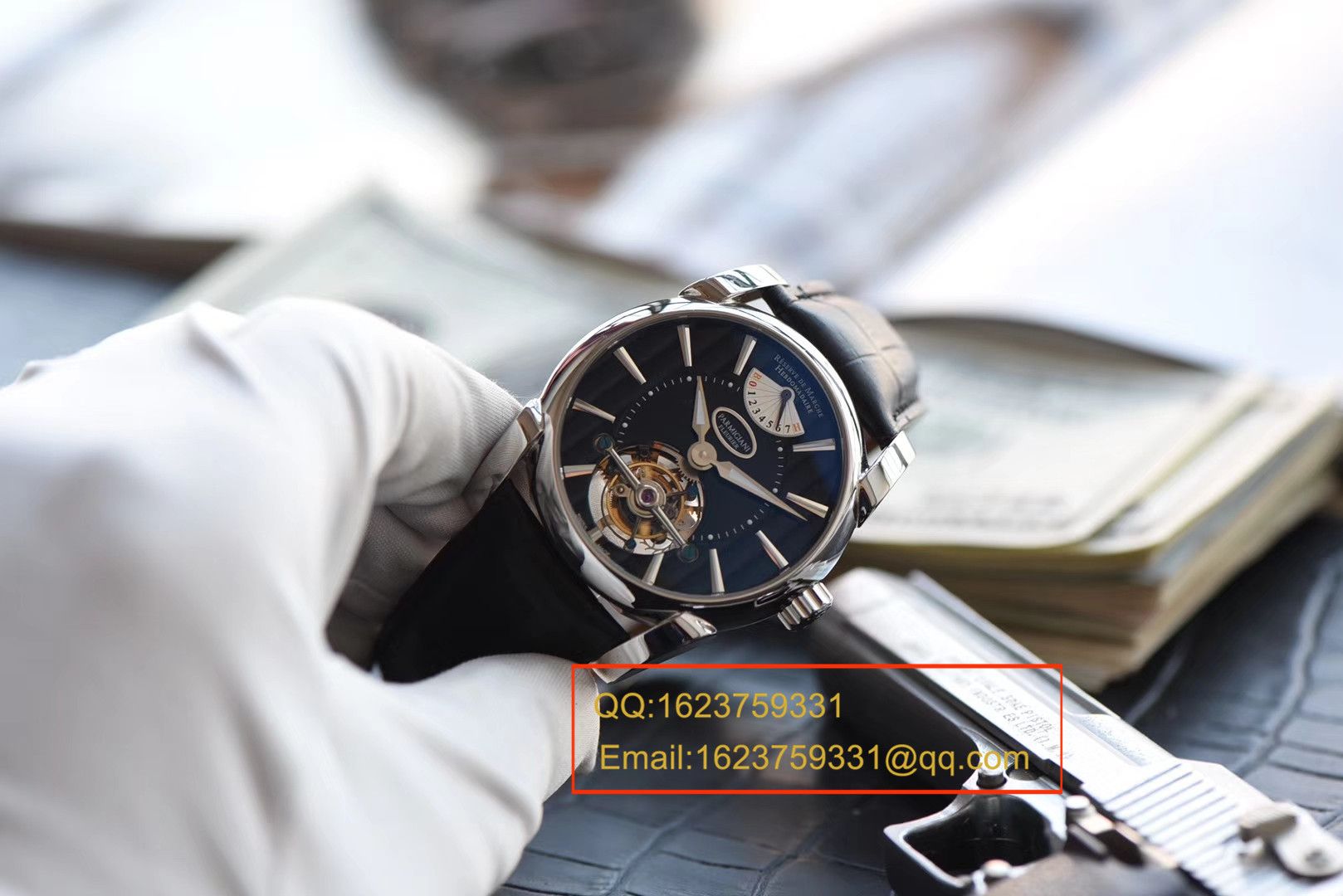【BM一比一超A高仿手表】 Parmigiani T0URBlLL0N TONDA 42 Y0URBlLL0N系列真飞轮(型号PF600695)  / PMDE016