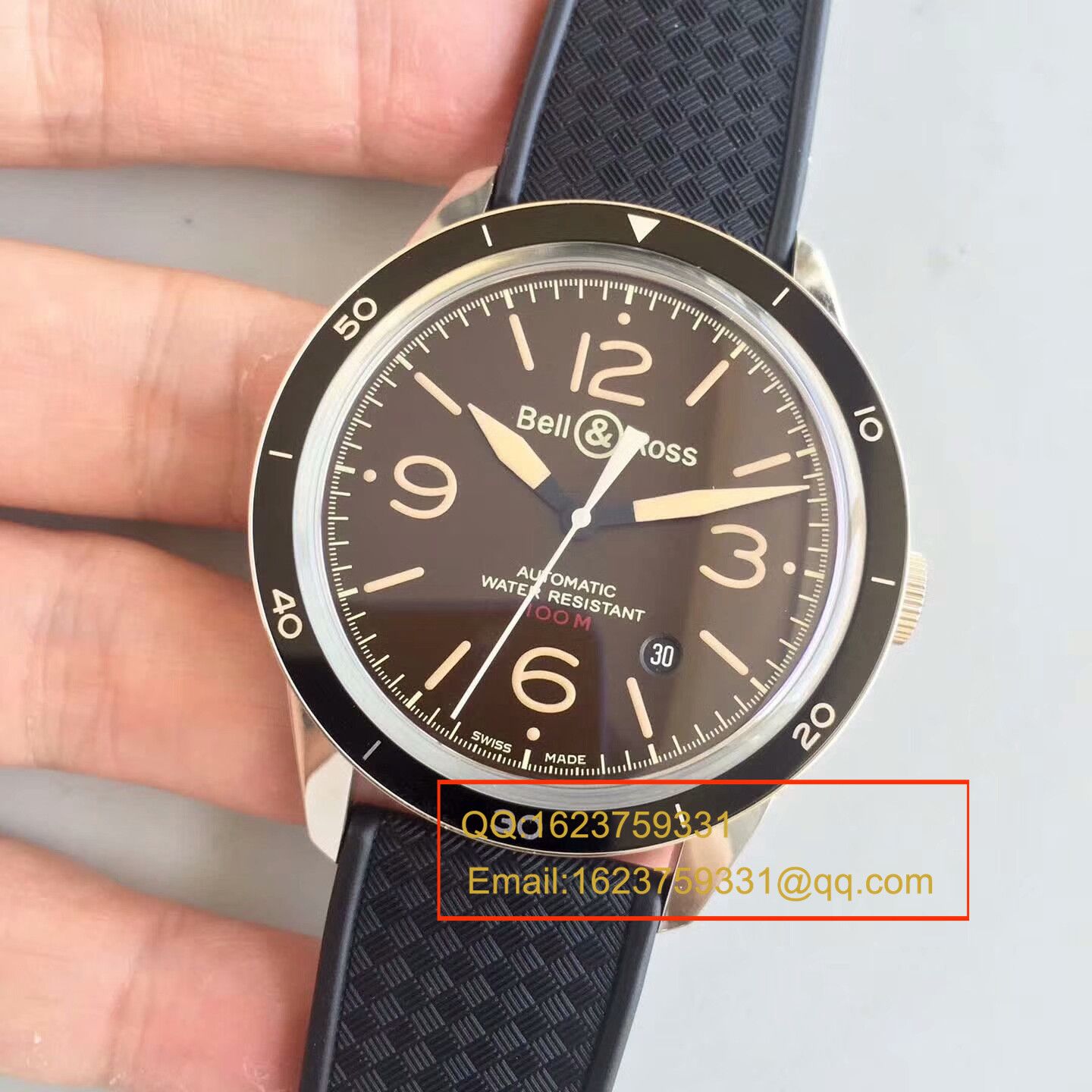 【BM1:1 top 精高仿手表】 Bell & Ross VINTAGE 系列BR 123 SPORT HERITAGE wrist watch 《正皮 watchband  》 / BLS009