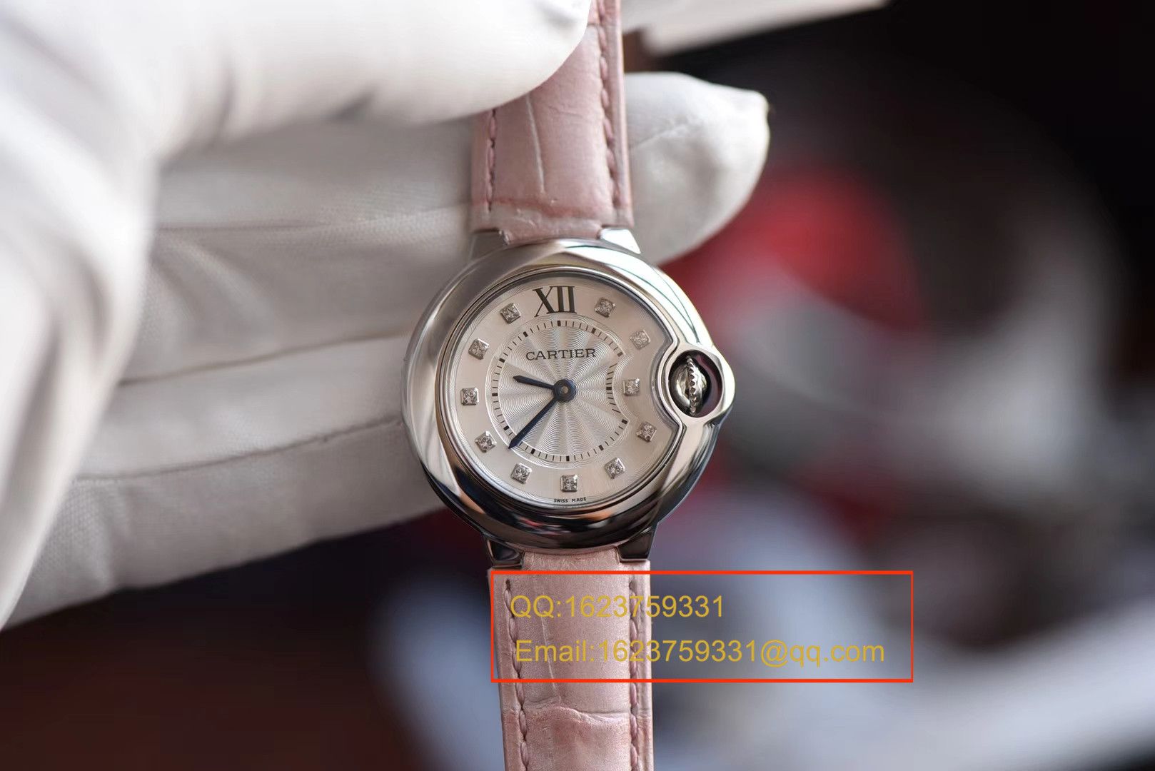 【V6一比一超A高仿手表】 Cartier  蓝气球系列小号蓝气球28毫米石英女士 wrist watch W4BB0008 / K133
