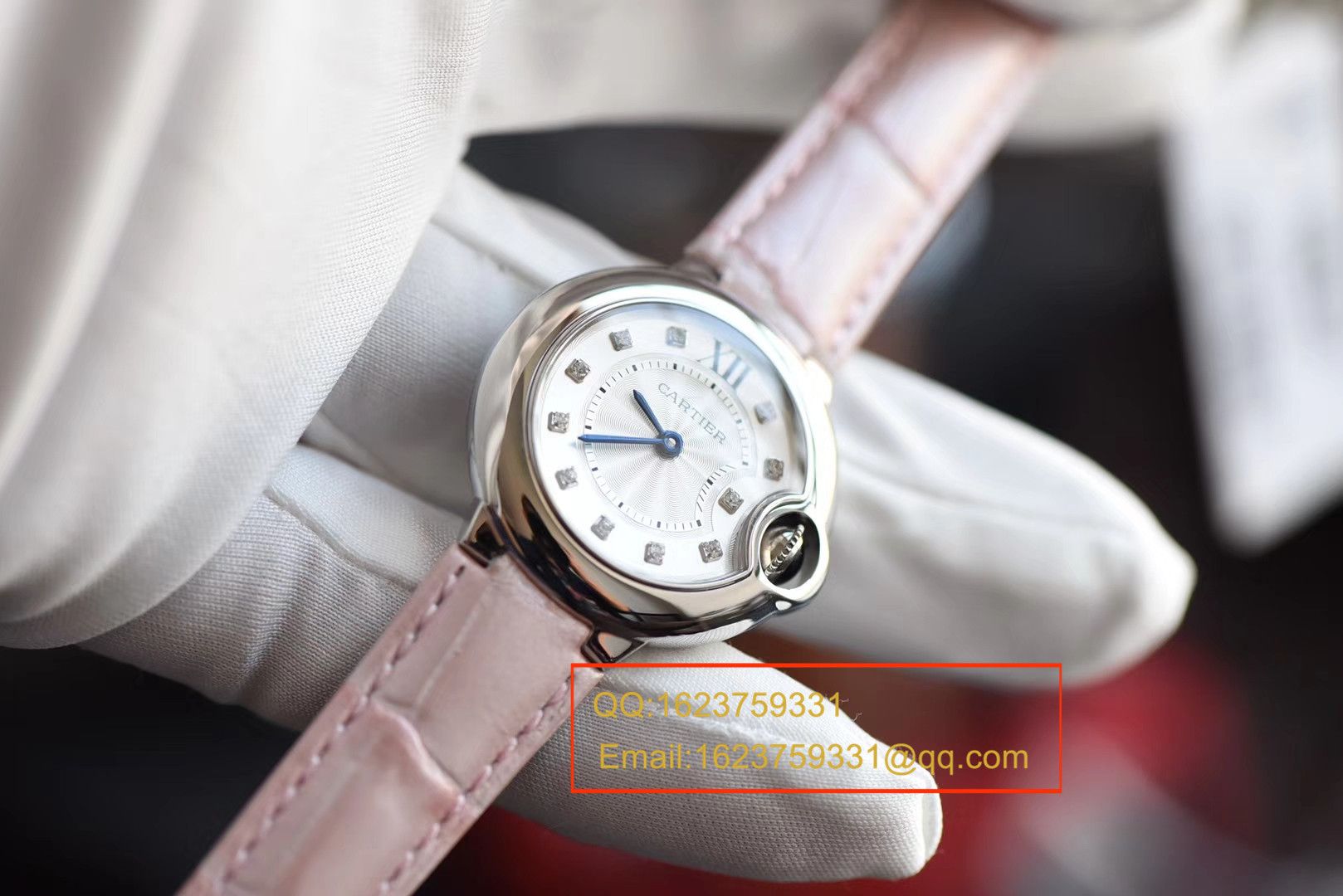 【V6一比一超A高仿手表】 Cartier  蓝气球系列小号蓝气球28毫米石英女士 wrist watch W4BB0008 / K133