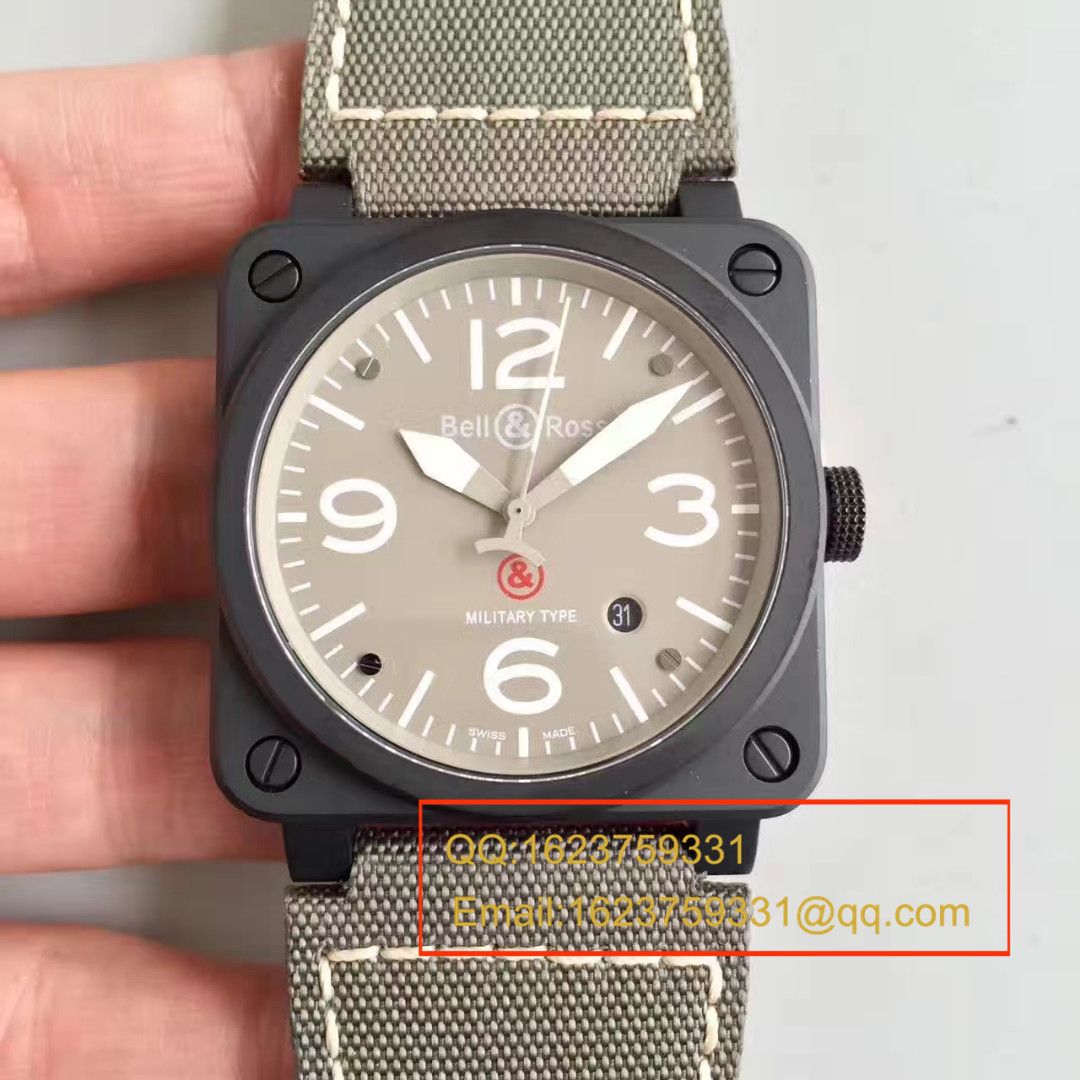 【BR Factory 一比一复刻瑞士精仿手表】 Bell & Ross AVIATION系列BR 03-92 DESERT TYPE wrist watch  /  BLSAI008