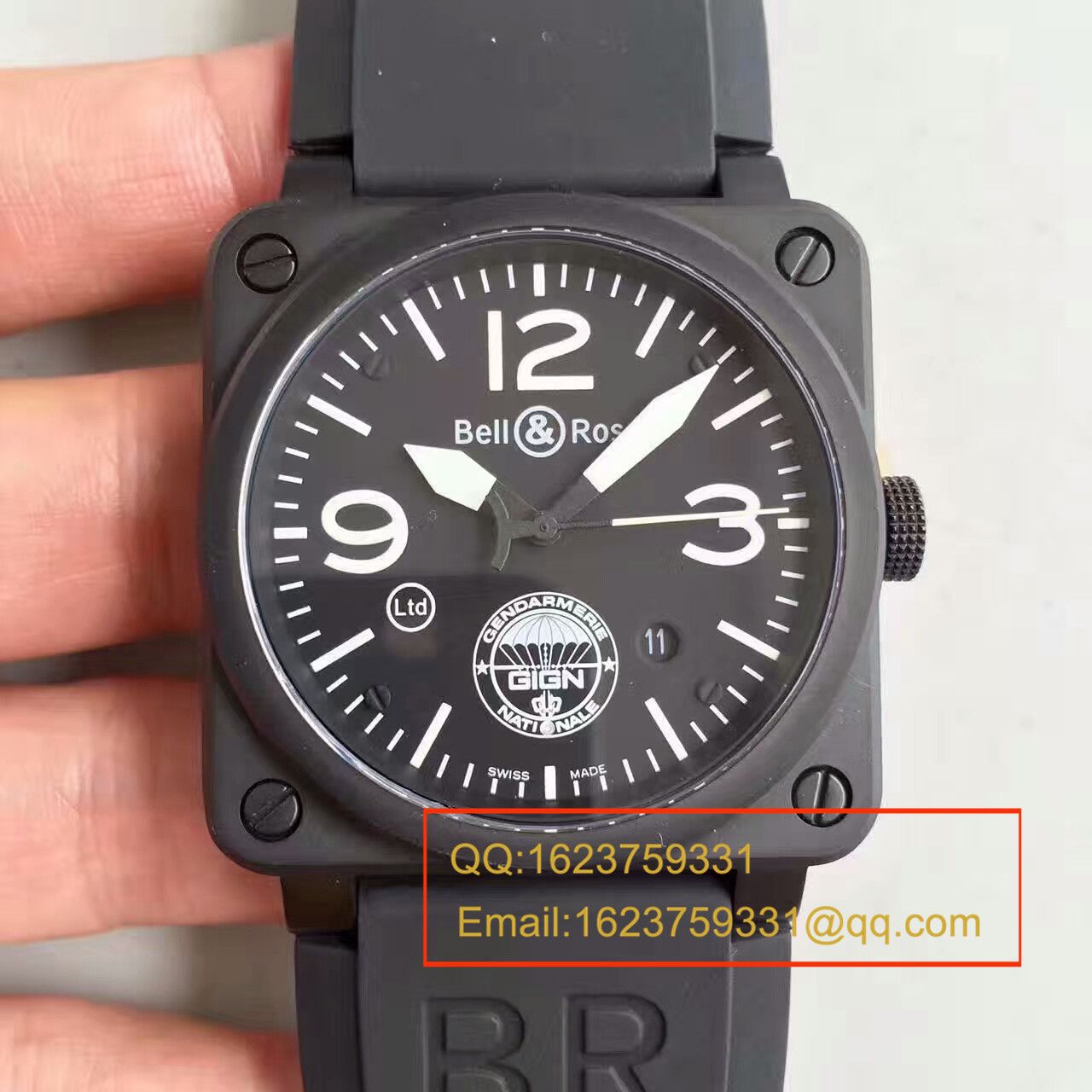 【BR一比一高仿手表】柏莱仕法国国家宪兵特勤队设计制造GIGN 专属特别版 wrist watch  BR03-92 