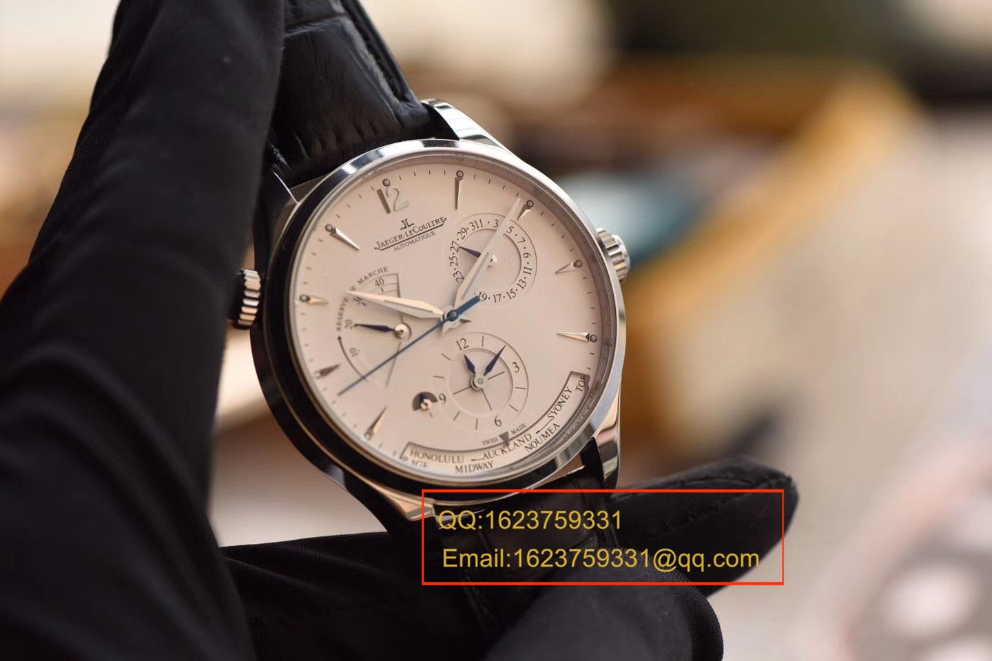 【TW一比一超A高仿手表】 Jaeger-LeCoultre 大师 MASTER CONTROL系列q1428420双时区 wrist watch  / JJBE029B