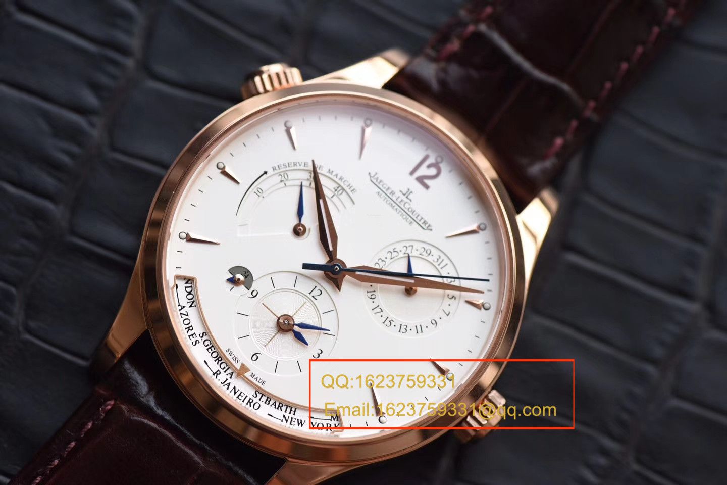 【TW一比一超A高仿手表】 Jaeger-LeCoultre 大师 MASTER CONTROL系列Q1422521双时区 wrist watch  / JJBF029