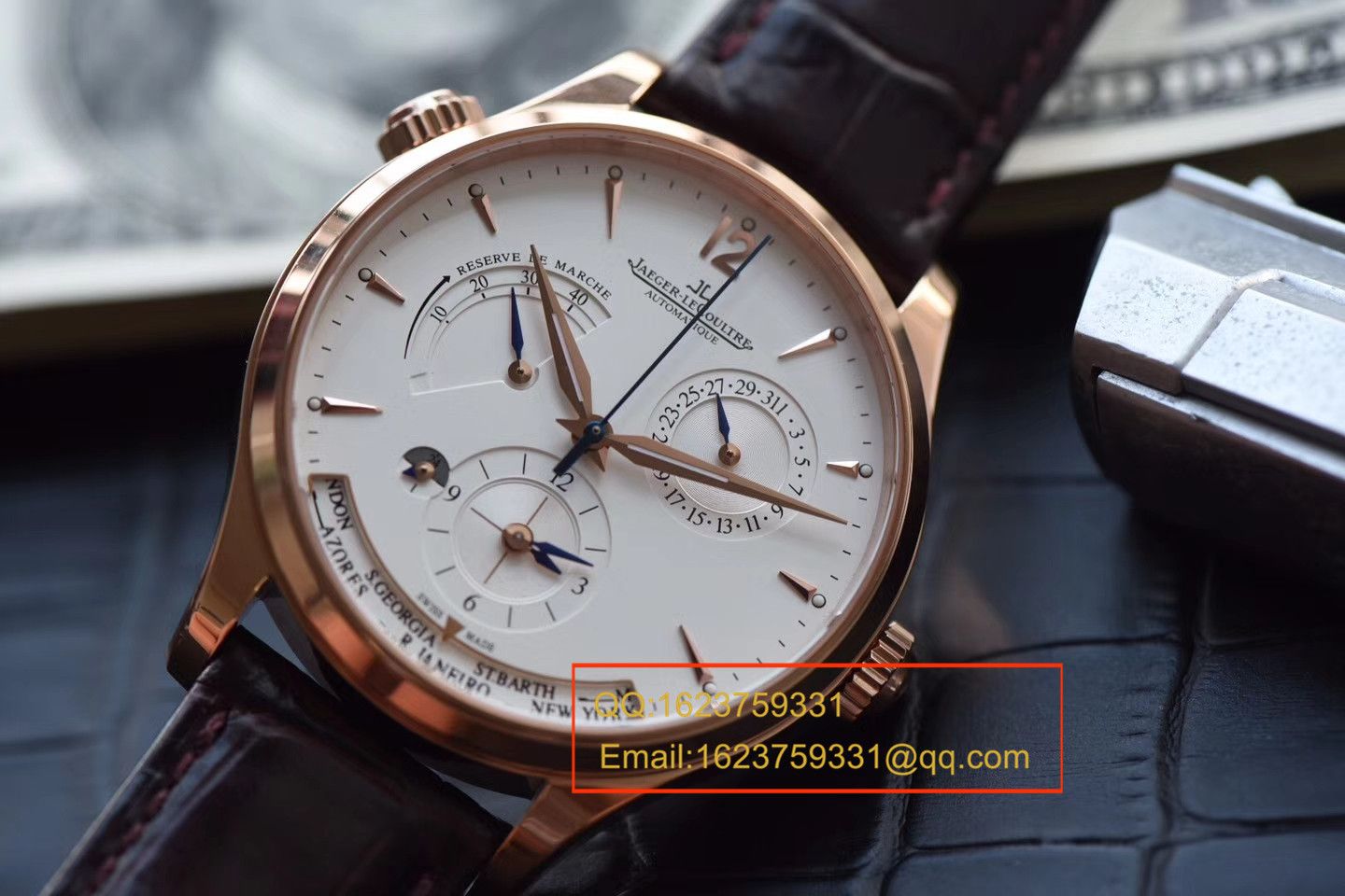 【TW一比一超A高仿手表】 Jaeger-LeCoultre 大师 MASTER CONTROL系列Q1422521双时区 wrist watch  / JJBF029