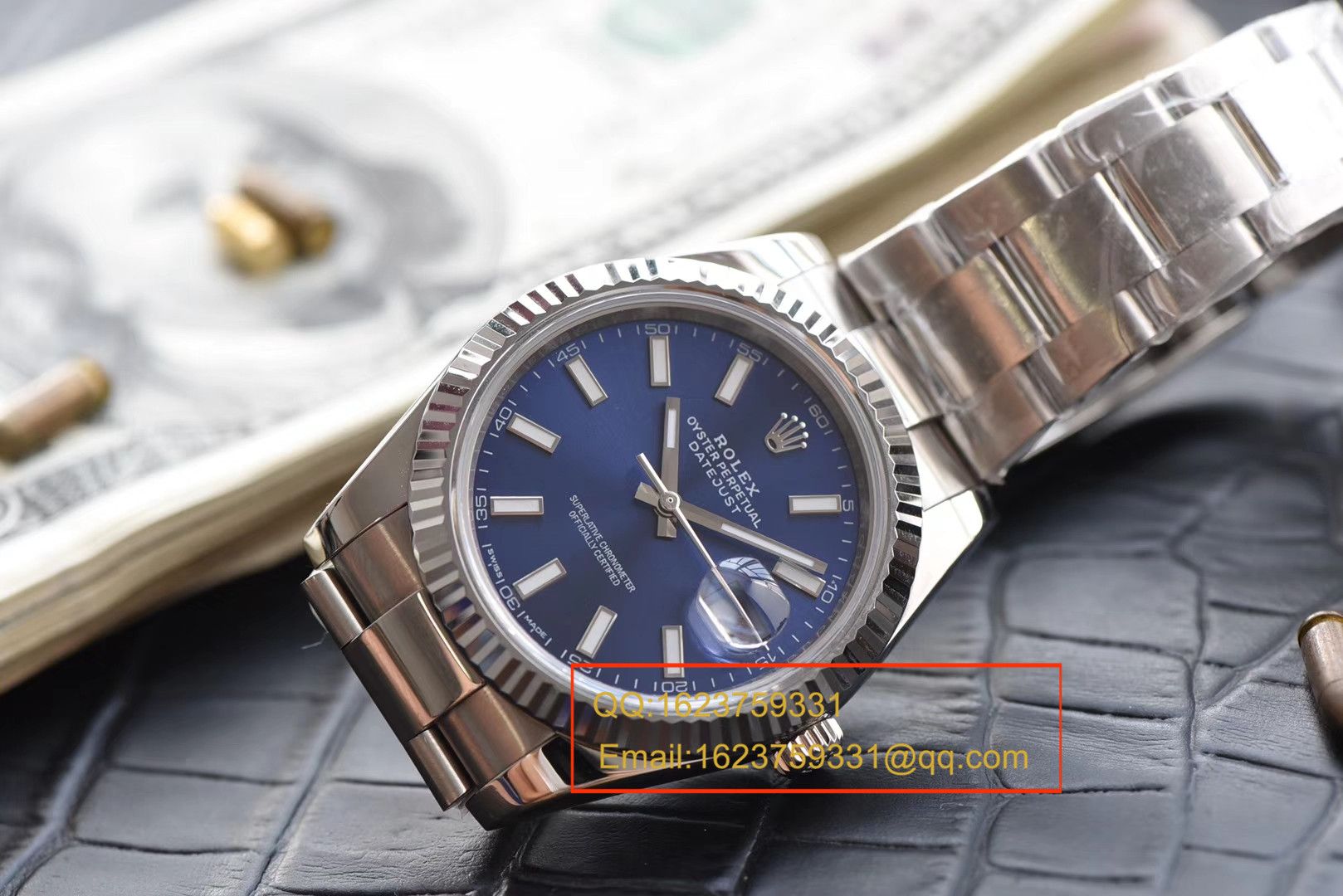 【 Video analysis N Factory 1:1 top 复刻高仿表】 Rolex   Datejust 系列116334-72210蓝盘机械 wrist watch  / RBD095.1