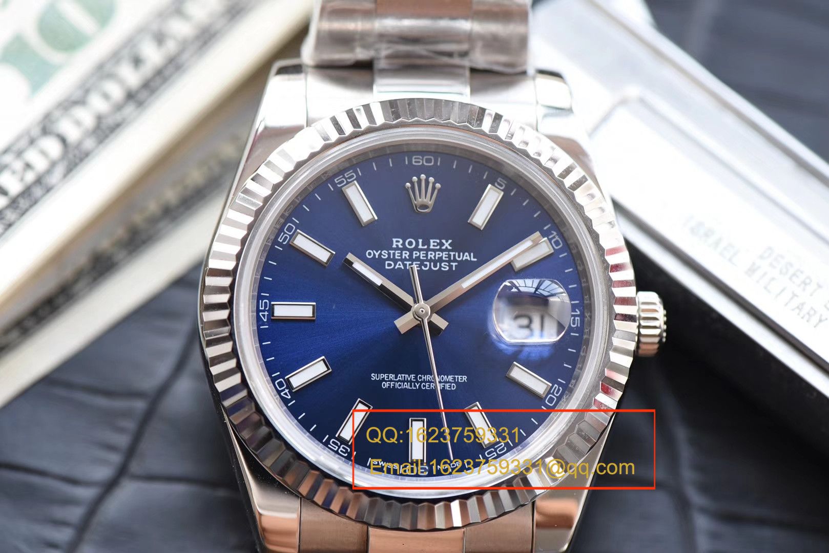 【 Video analysis N Factory 1:1 top 复刻高仿表】 Rolex   Datejust 系列116334-72210蓝盘机械 wrist watch  / RBD095.1