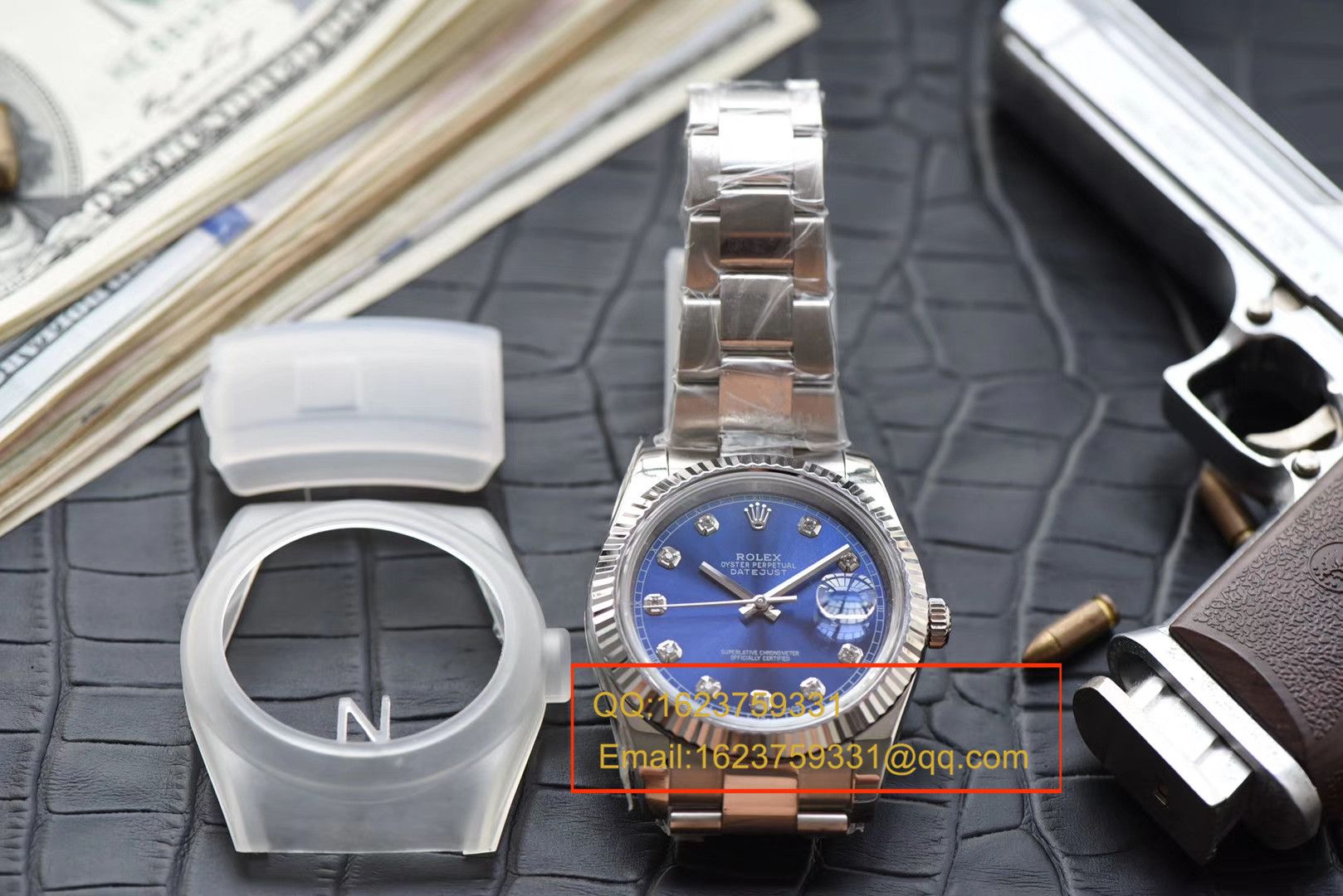 【 Video analysis N Factory 一比一复刻高仿手表】 Rolex   Datejust 系列116234蓝盘镶嵌钻石 wrist watch  / RBD088