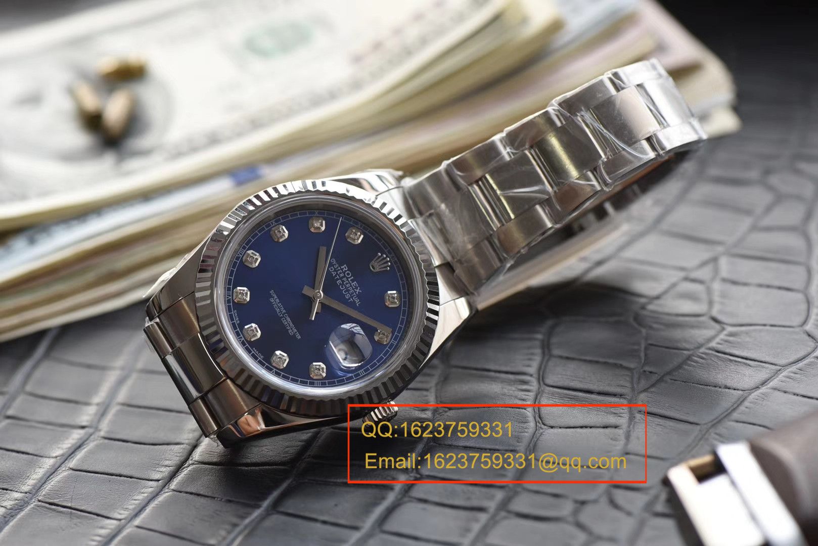 【 Video analysis N Factory 一比一复刻高仿手表】 Rolex   Datejust 系列116234蓝盘镶嵌钻石 wrist watch  / RBD088