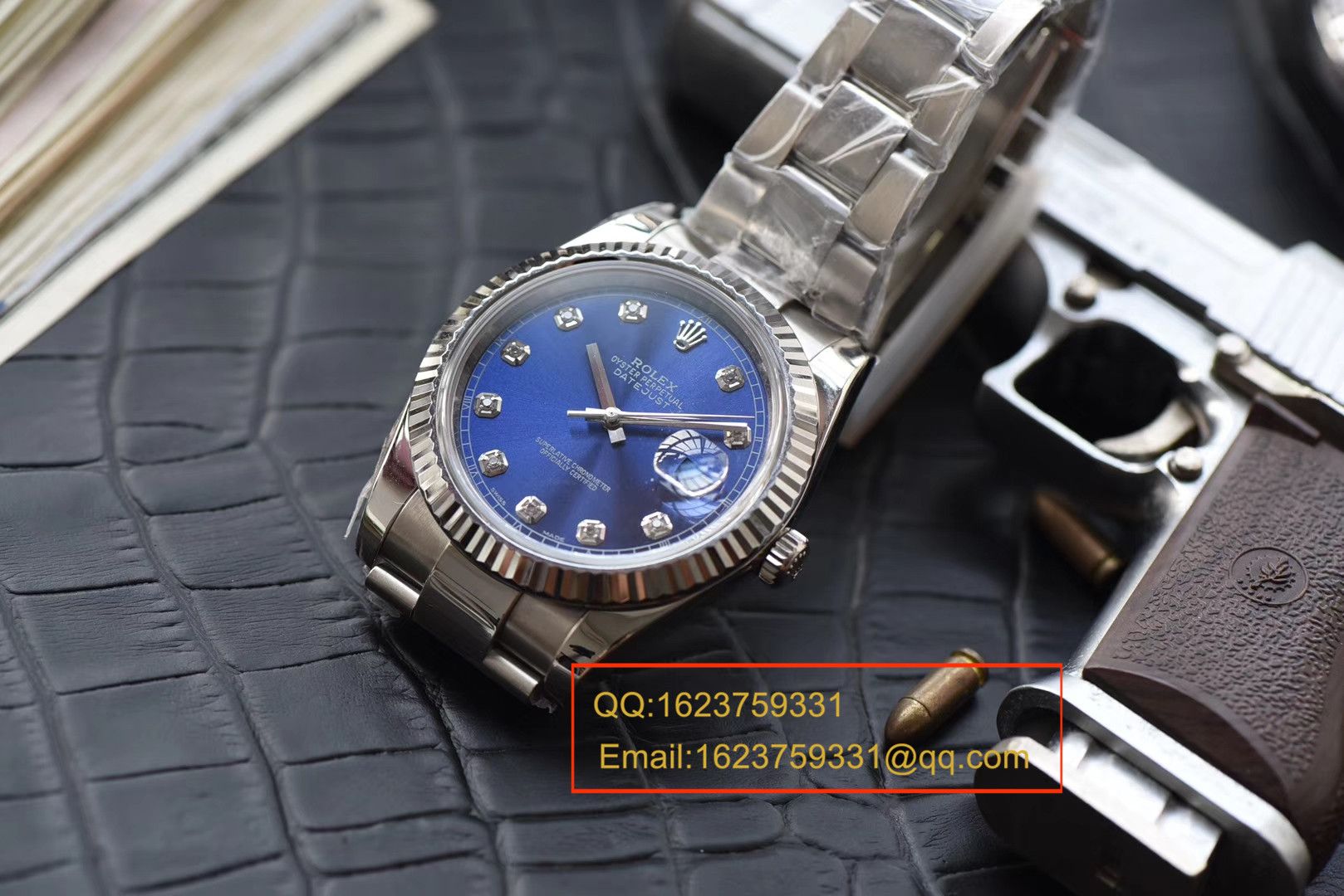 【 Video analysis N Factory 一比一复刻高仿手表】 Rolex   Datejust 系列116234蓝盘镶嵌钻石 wrist watch  / RBD088
