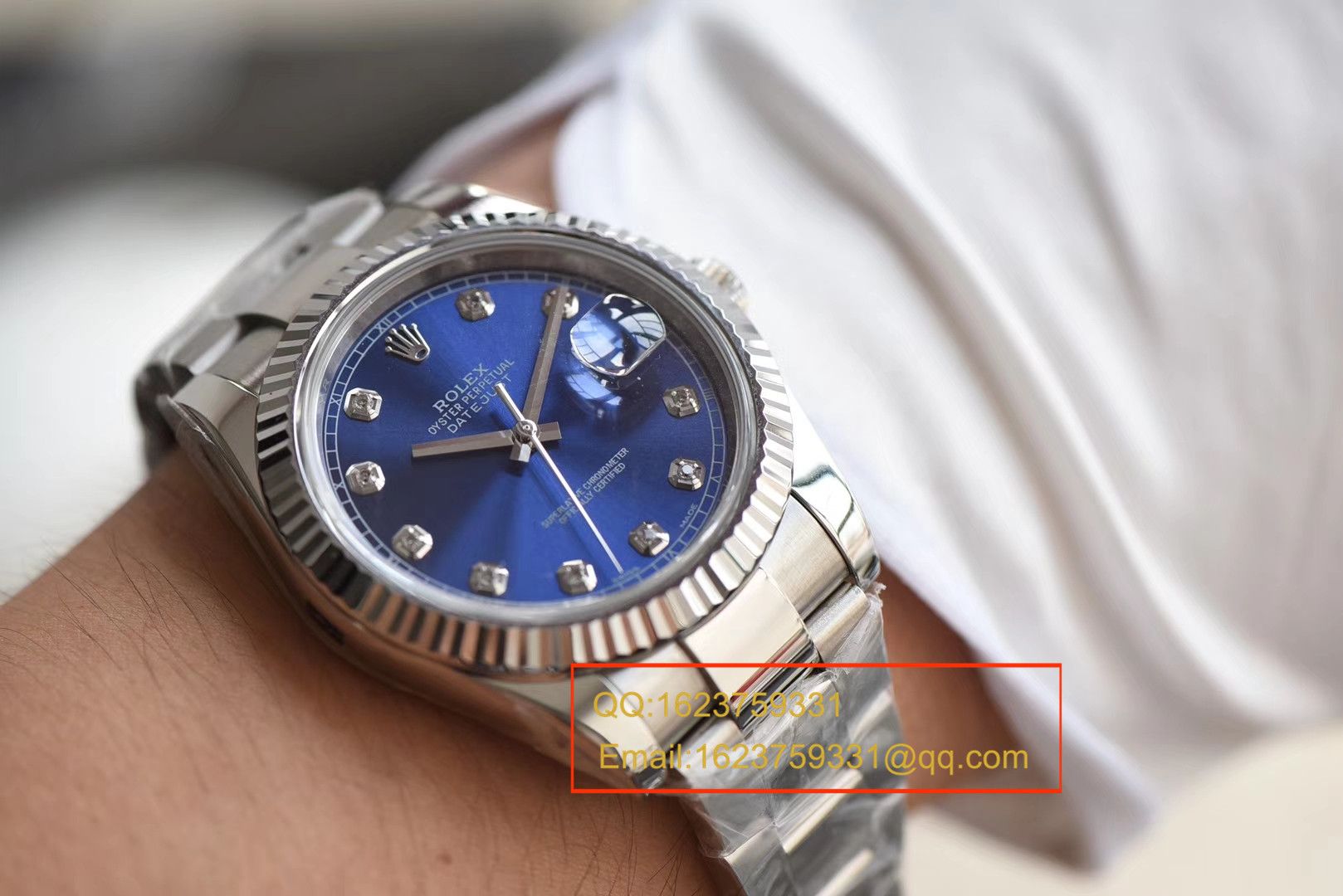 【 Video analysis N Factory 一比一复刻高仿手表】 Rolex   Datejust 系列116234蓝盘镶嵌钻石 wrist watch  / RBD088