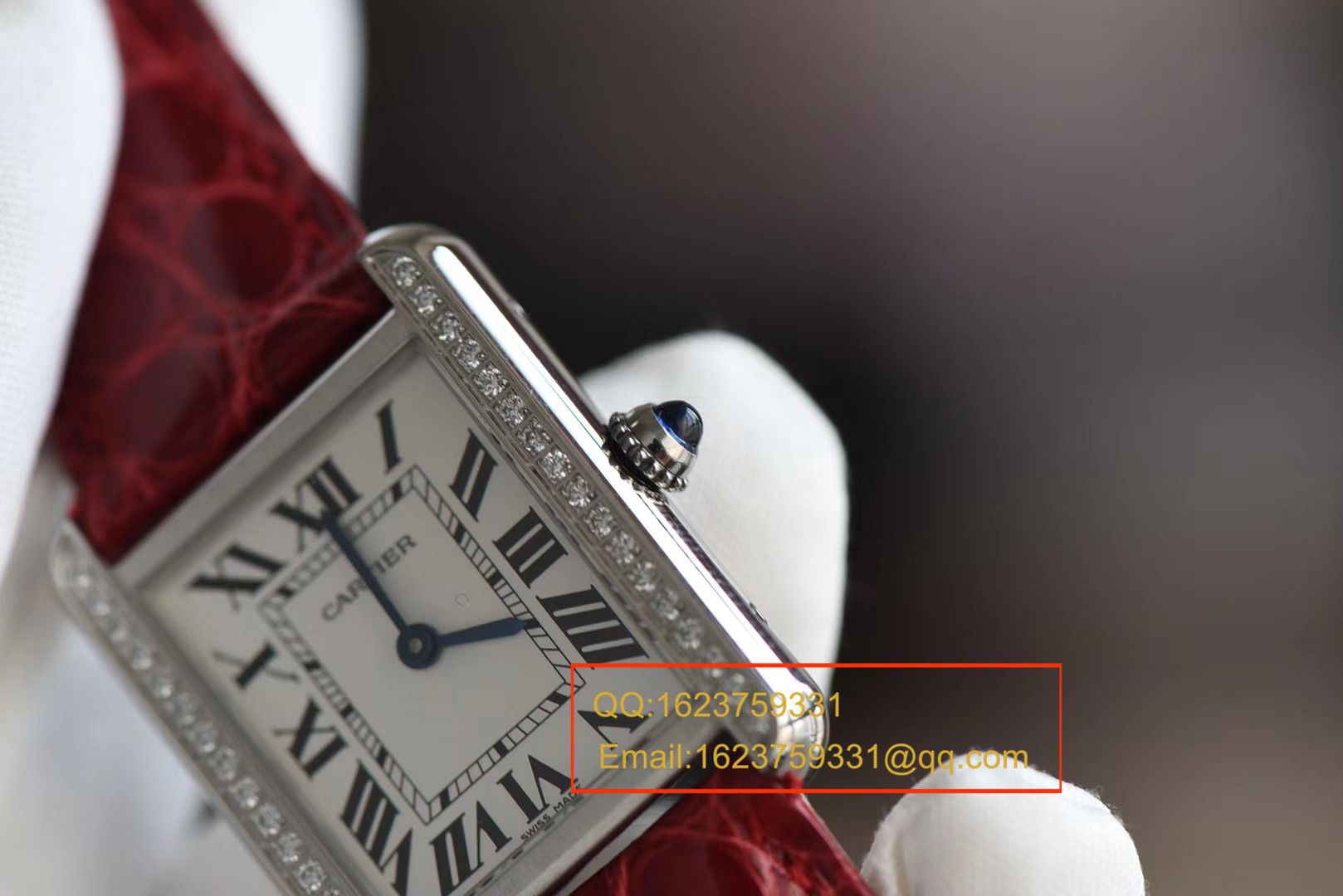 K11 Factory 出品！ top 完美复刻的 Cartier  TANK 坦克系列镶钻小号24×31版本 / KAD086