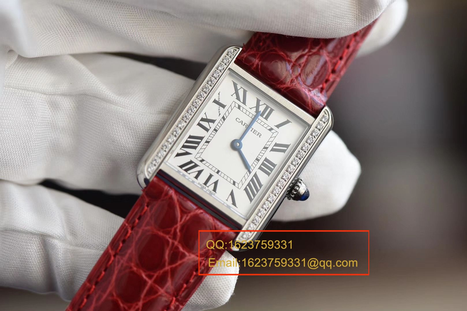 K11 Factory 出品！ top 完美复刻的 Cartier  TANK 坦克系列镶钻小号24×31版本 / KAD086