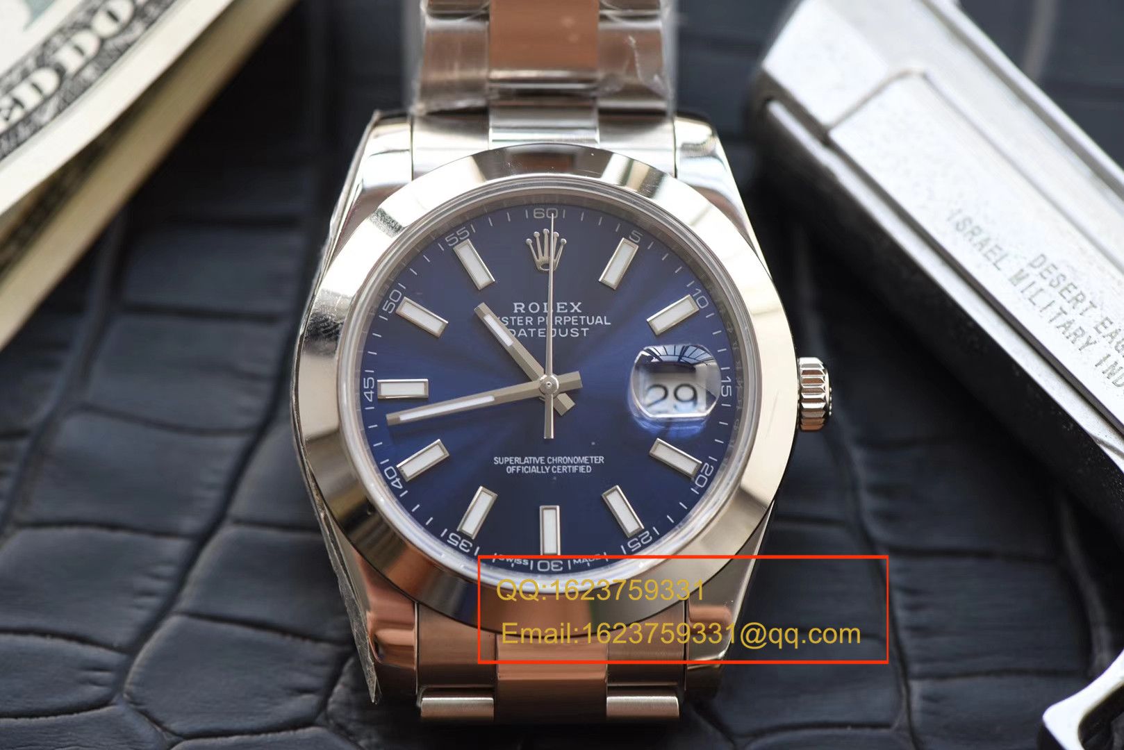 【 Video analysis N Factory 一比一超A高仿手表】 Rolex   Datejust 系列116300蓝盘 wrist watch  / RBD187