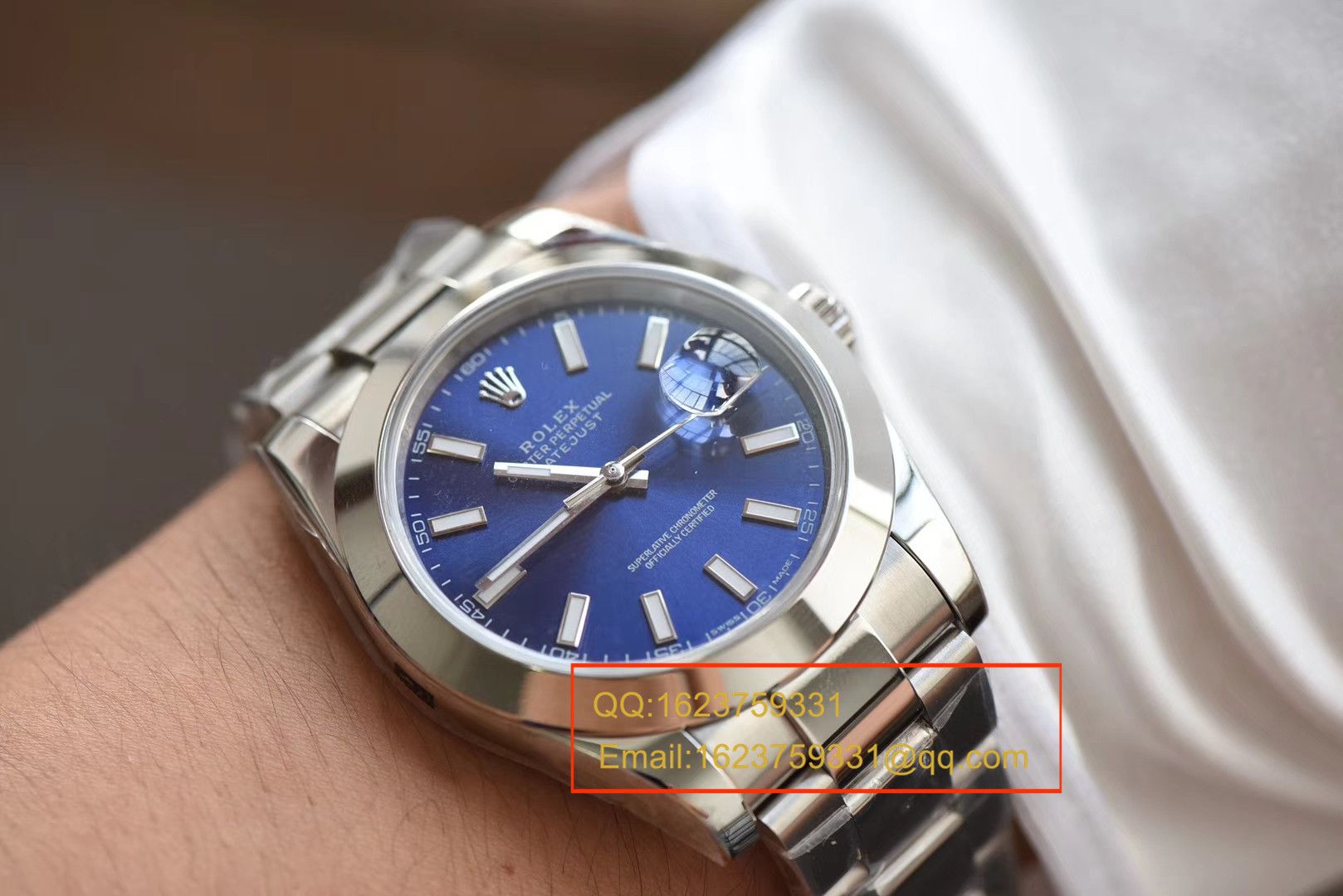 【 Video analysis N Factory 一比一超A高仿手表】 Rolex   Datejust 系列116300蓝盘 wrist watch  / RBD187