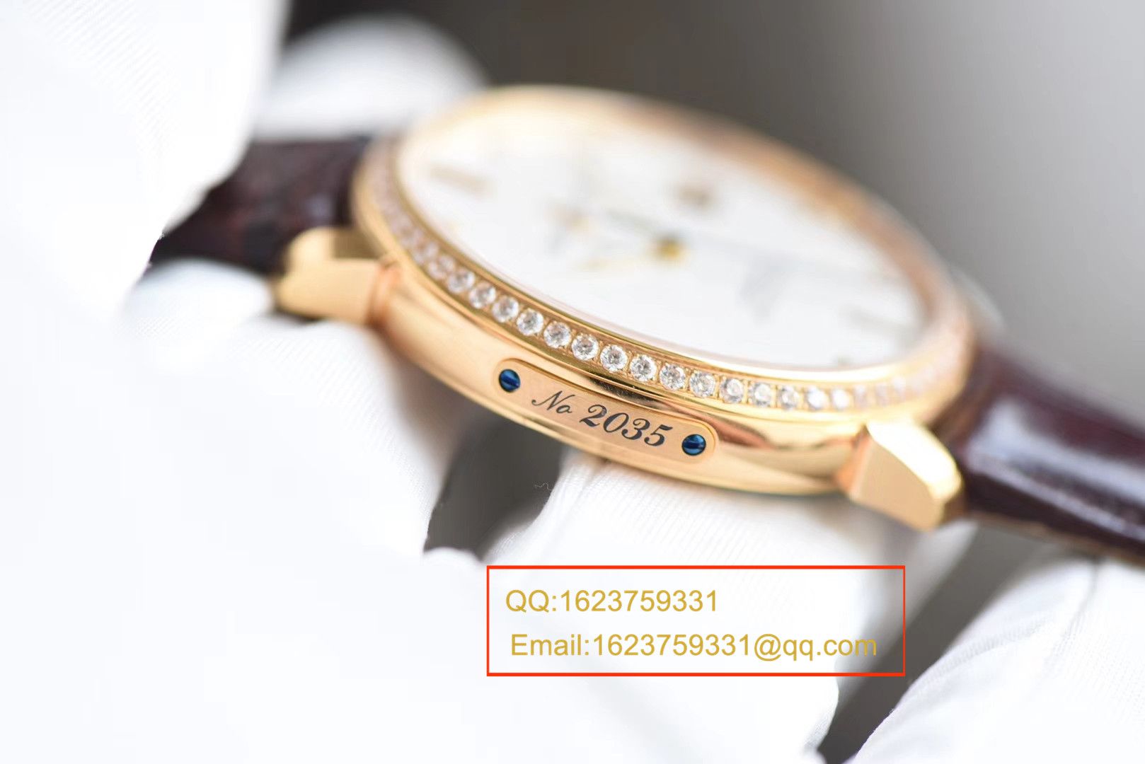 【FK一比一超A高仿手表】 Ulysse Nardin 鎏金系列8156-111-2/92 表圈镶钻 wrist watch  / YD011