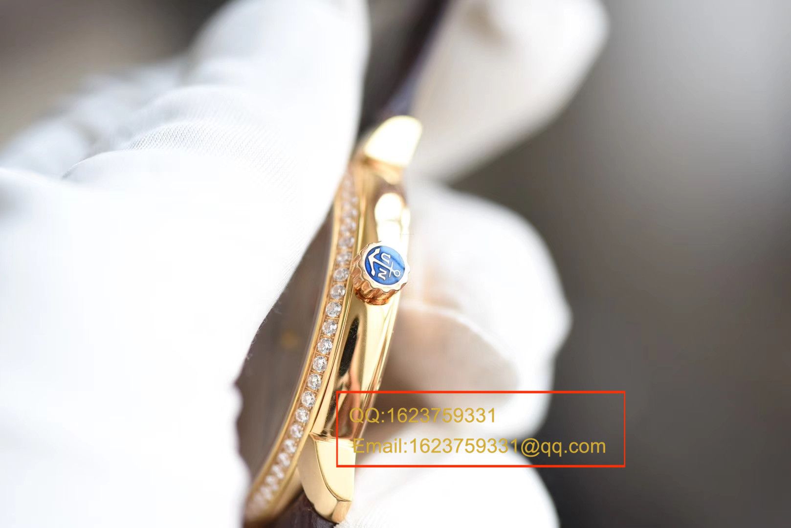 【FK一比一超A高仿手表】 Ulysse Nardin 鎏金系列8156-111-2/92 表圈镶钻 wrist watch  / YD011