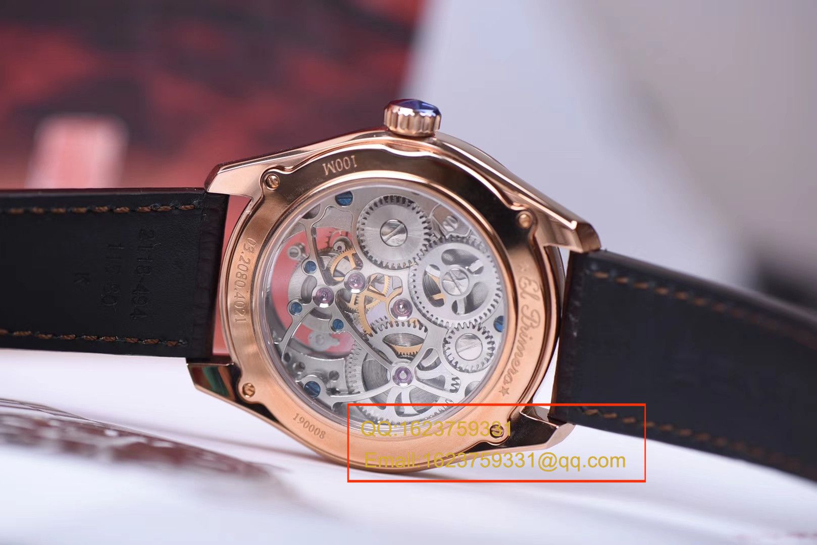 【 Video analysis 】BM一比一超A高仿真力时ACADEMY系列镂空玫瑰金 Tourbillon  wrist watch  / ZSLEA038
