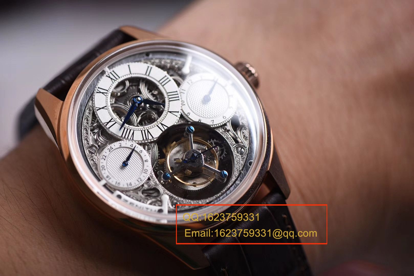 【 Video analysis 】BM一比一超A高仿真力时ACADEMY系列镂空玫瑰金 Tourbillon  wrist watch  / ZSLEA038