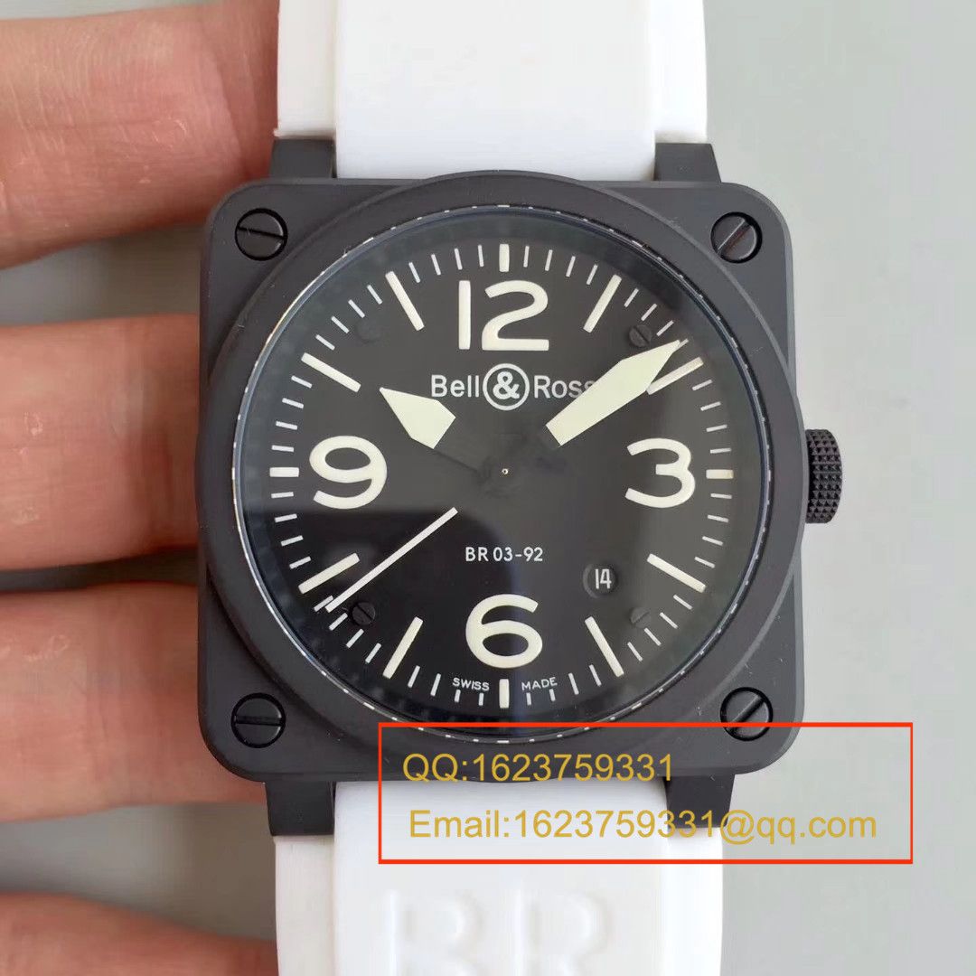 【BR1:1 top 高精仿手表】 Bell & Ross AVIATION系列 BR 03-92 BLACK CAMO wrist watch  / BLS011
