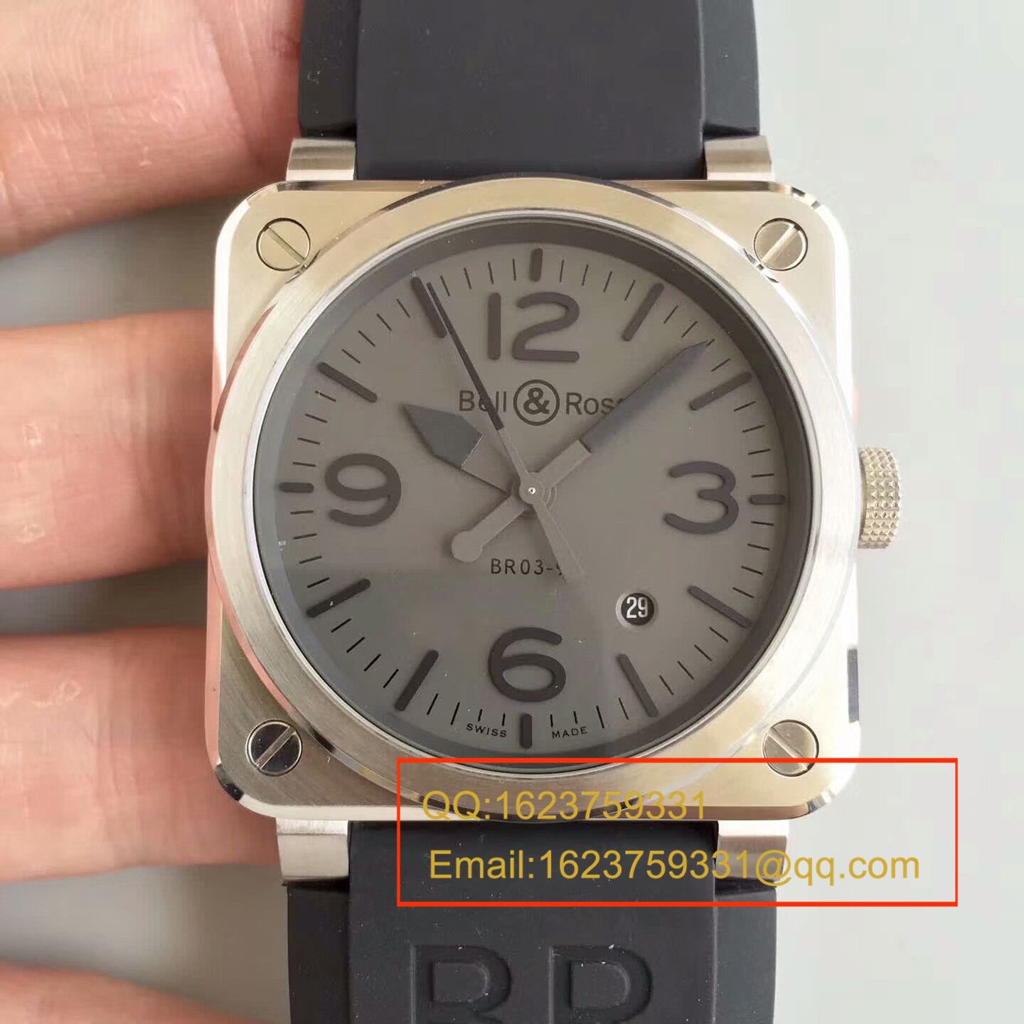 【BR1:1 top 高精仿手表】 Bell & Ross AVIATION系列 BR 03-92 BLACK CAMO wrist watch  / BLS011
