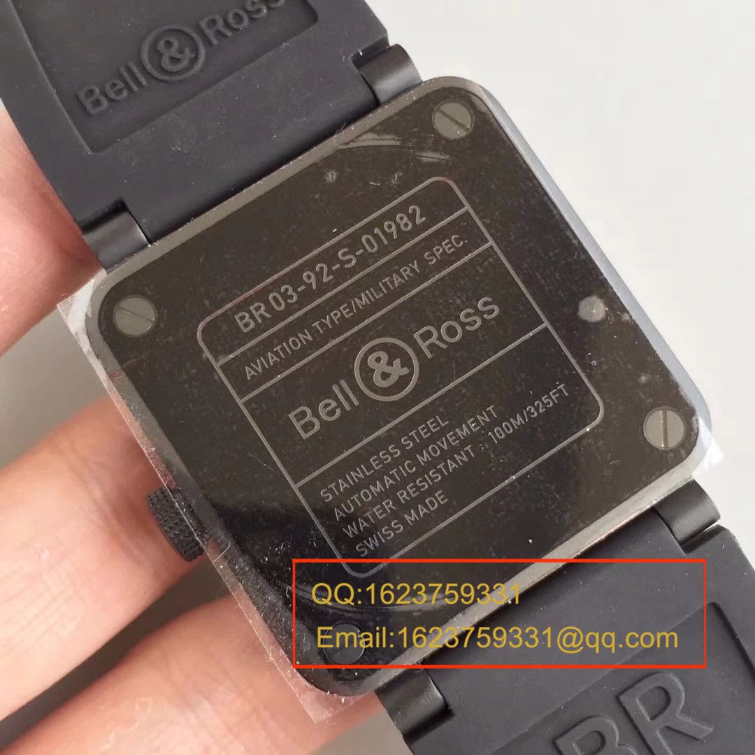 【BR1:1 top 高精仿手表】 Bell & Ross AVIATION系列 BR 03-92 BLACK CAMO wrist watch  / BLS011