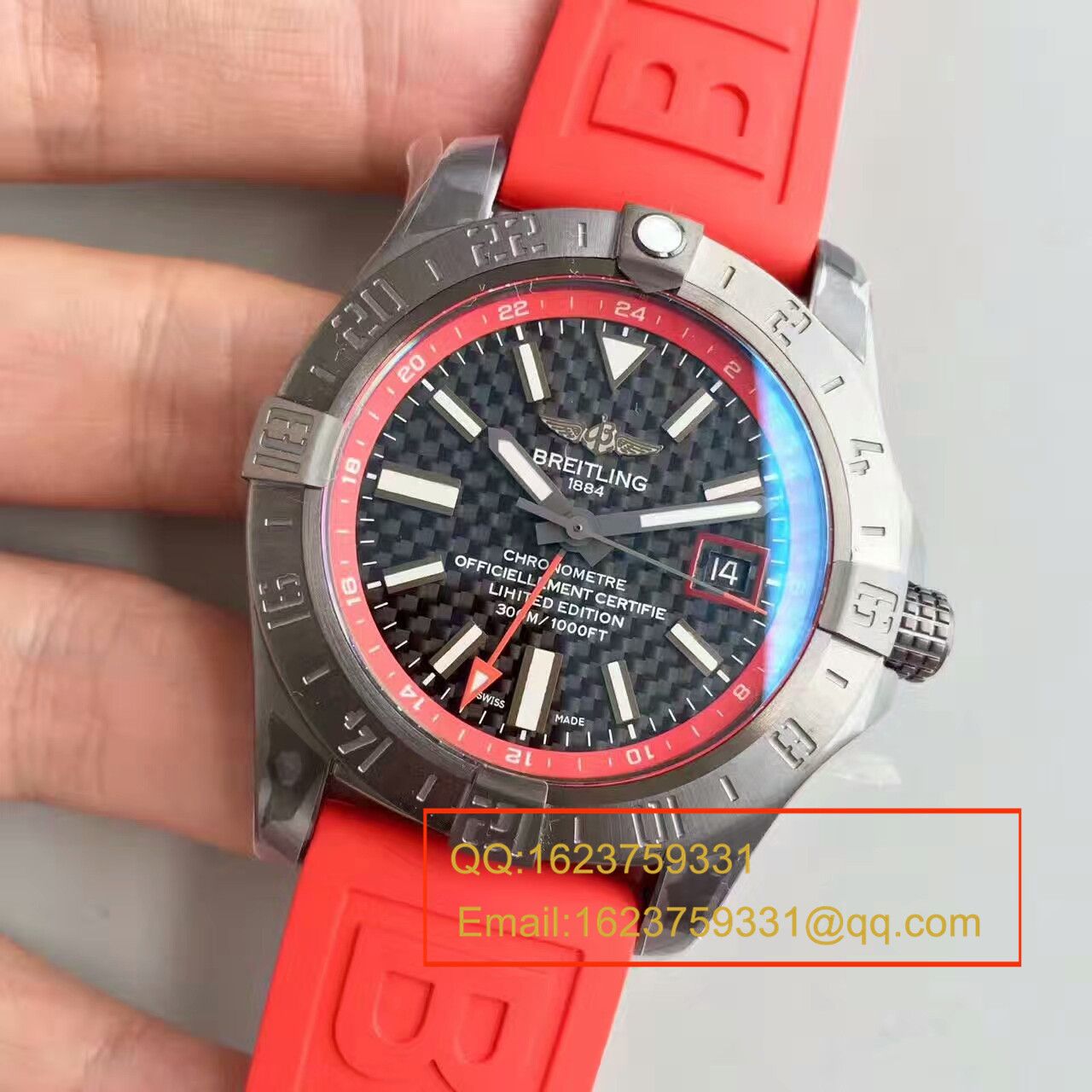 【GF一比一超A高仿手表】全新 Breitling 复仇者二代世界时间黑钢中国大陆限量版（Avenger II GMT Blacksteel China Edition） / BL013