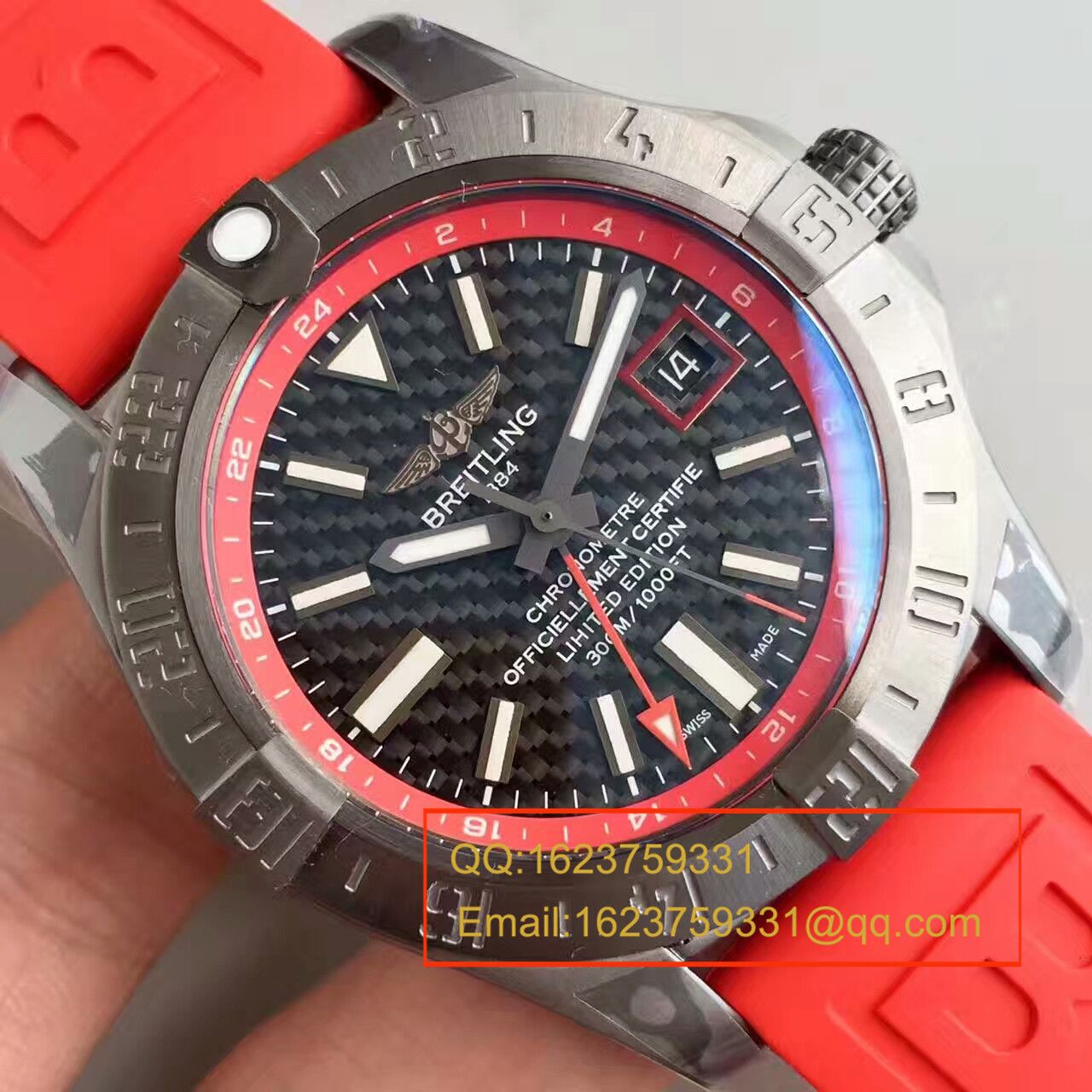【GF一比一超A高仿手表】全新 Breitling 复仇者二代世界时间黑钢中国大陆限量版（Avenger II GMT Blacksteel China Edition） / BL013