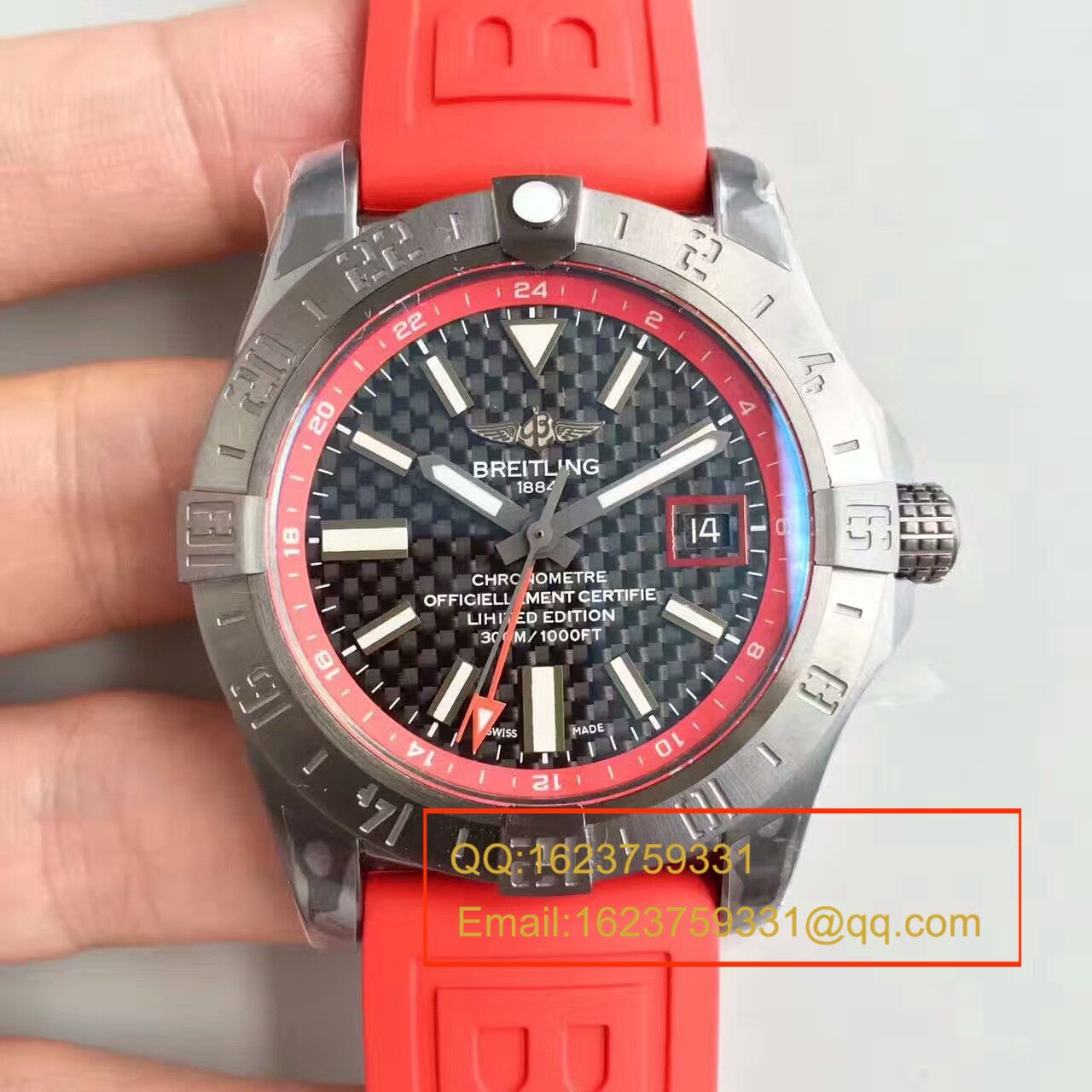 【GF一比一超A高仿手表】全新 Breitling 复仇者二代世界时间黑钢中国大陆限量版（Avenger II GMT Blacksteel China Edition） / BL013