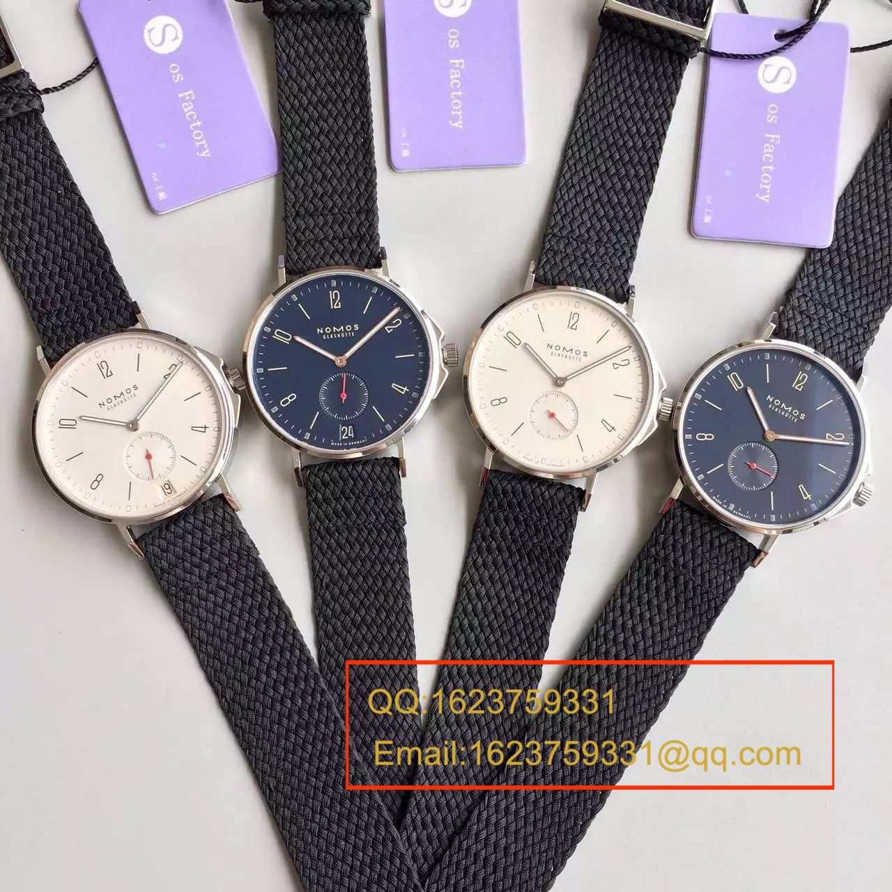 【OS Factory 一比一 top 复刻高仿手表】NOMOS（诺莫斯）Ahoi系列 550/551/552/553首款潜水表搭配尼龙带 wrist watch  / NO001