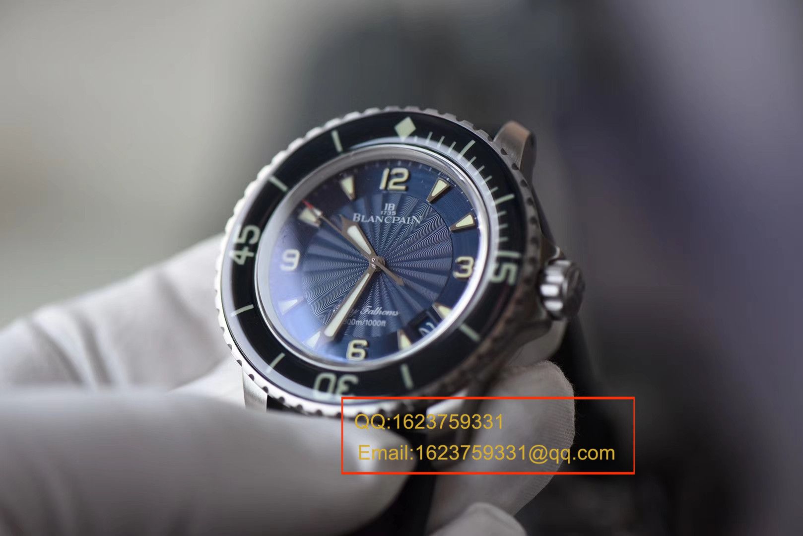 【 Video analysis ZF一比一超A高仿手表】Blancpain Blancpain  Fifty Fathoms 超薄 Movement 系列 5015D-1140-52B蓝面 wrist watch  / BP035