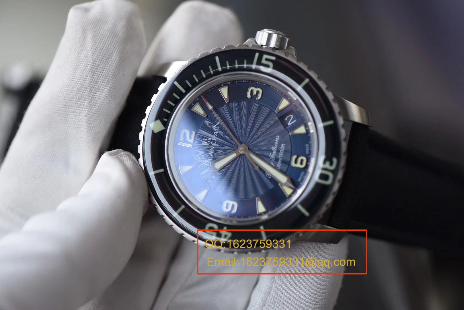 【 Video analysis ZF一比一超A高仿手表】Blancpain Blancpain  Fifty Fathoms 超薄 Movement 系列 5015D-1140-52B蓝面 wrist watch  / BP035
