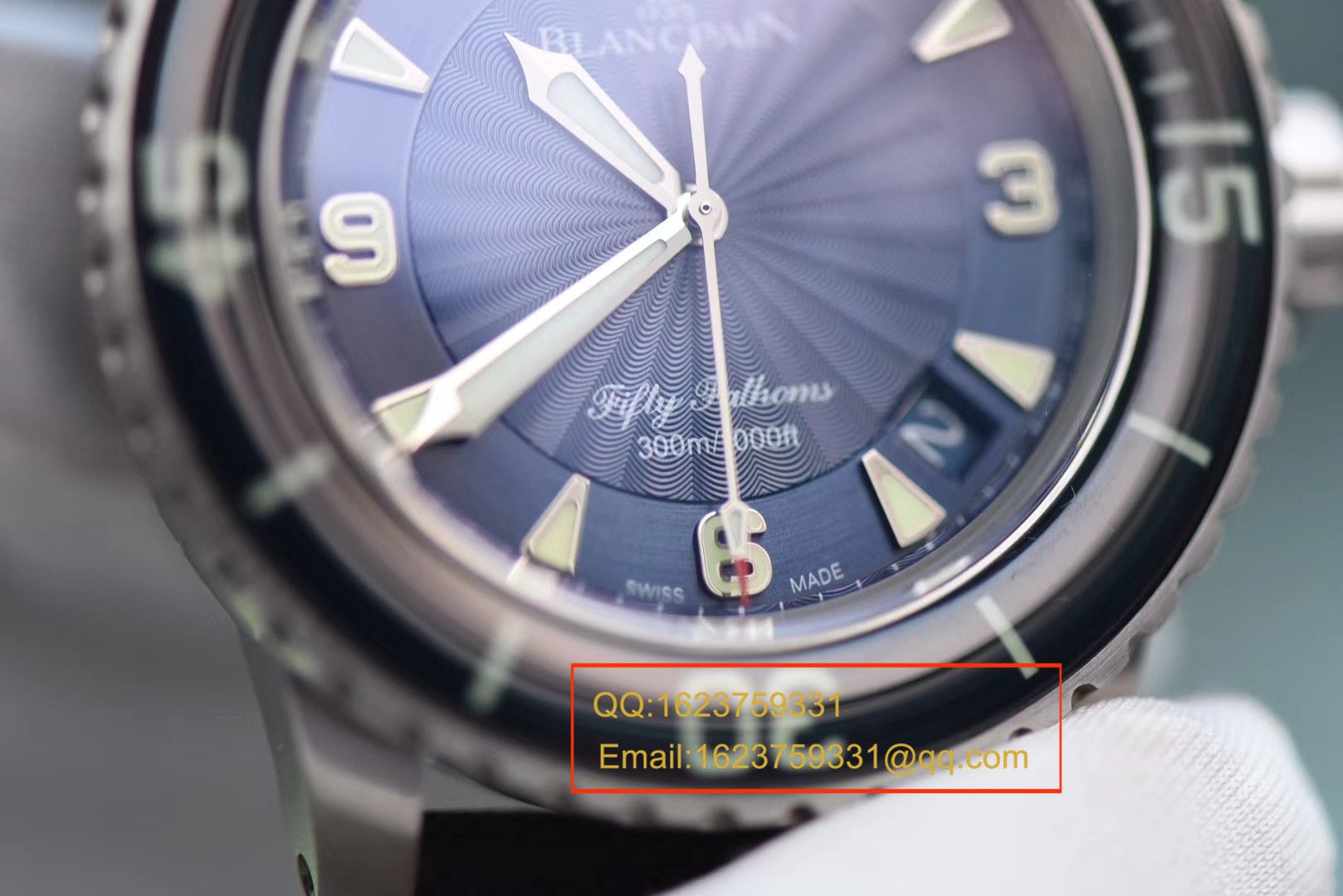 【 Video analysis ZF一比一超A高仿手表】Blancpain Blancpain  Fifty Fathoms 超薄 Movement 系列 5015D-1140-52B蓝面 wrist watch  / BP035