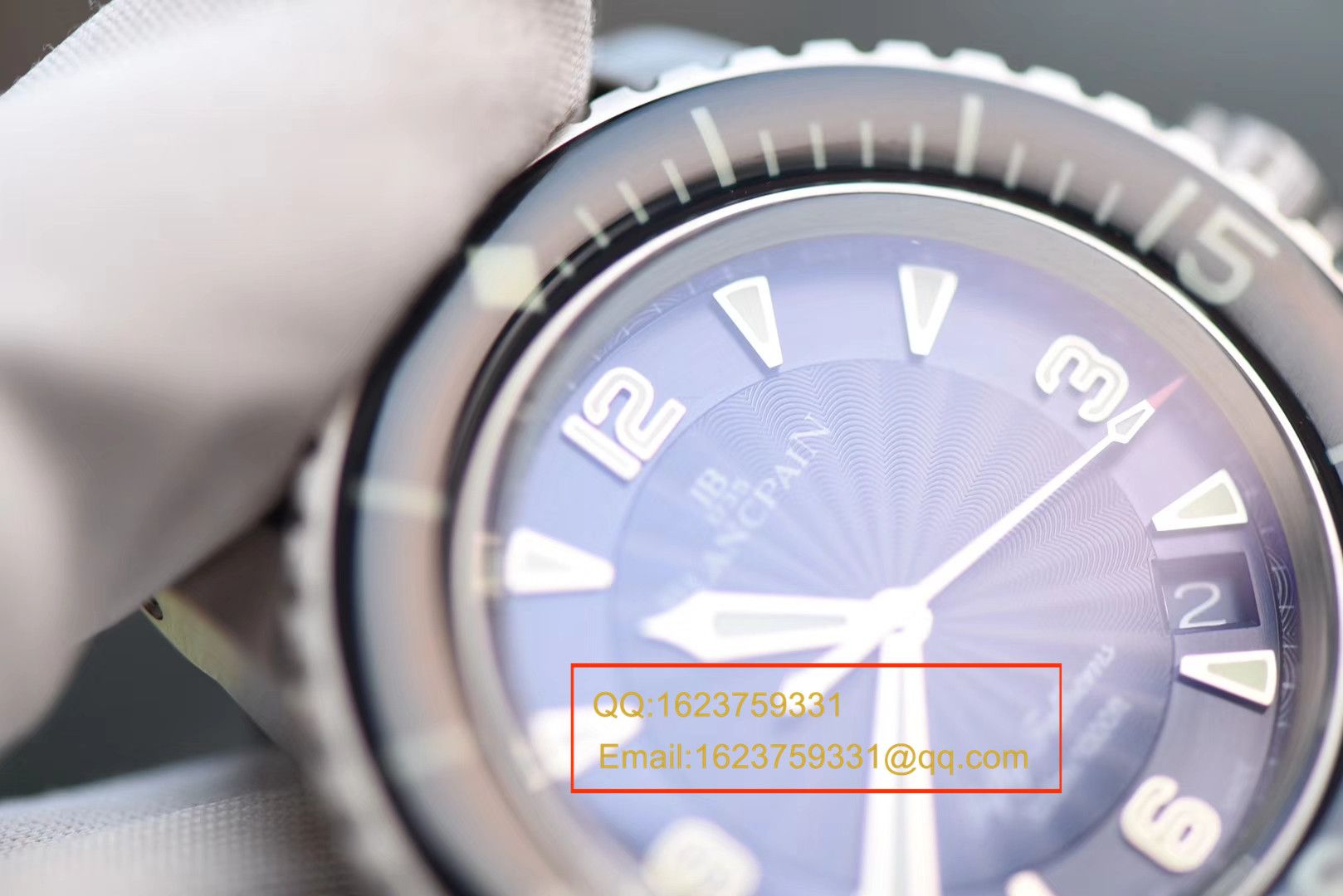 【 Video analysis ZF一比一超A高仿手表】Blancpain Blancpain  Fifty Fathoms 超薄 Movement 系列 5015D-1140-52B蓝面 wrist watch  / BP035