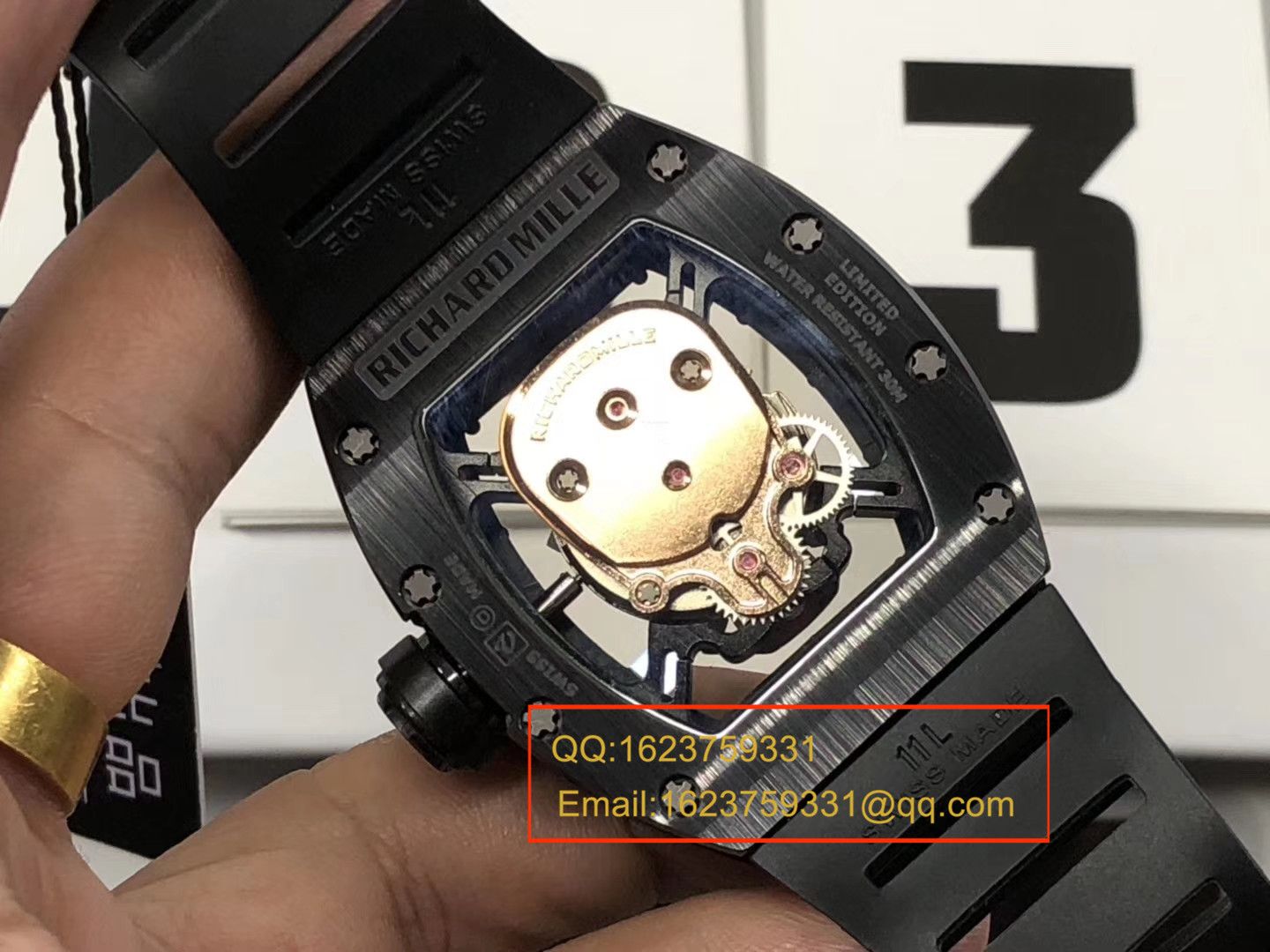 【KV Factory 一比一超A高仿手表】RICHARD MILLE 男士系列RM 52-01潘玮柏同款金色骷髅头 wrist watch  / RM 52-01