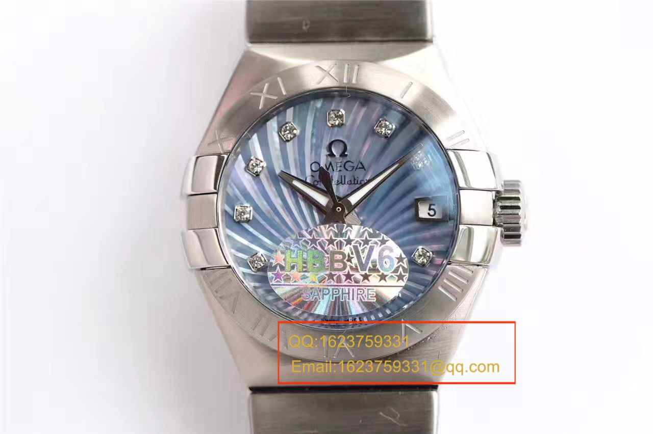 【HBBV6 Factory 一比一超A高仿 wrist watch 】OMEGA Constellation 系列PLUMA轻羽 wrist watch 123.10.27.20.57.001女士机械 / M287