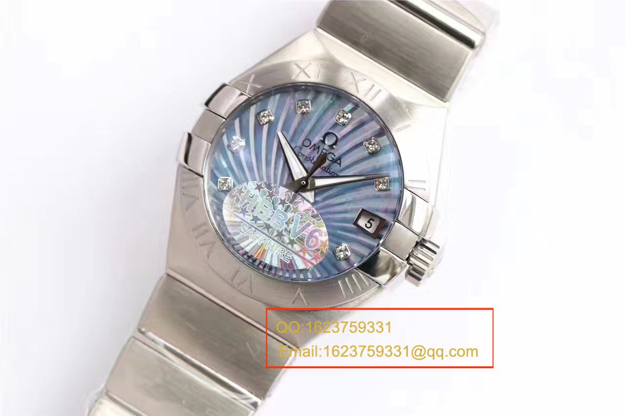 【HBBV6 Factory 一比一超A高仿 wrist watch 】OMEGA Constellation 系列PLUMA轻羽 wrist watch 123.10.27.20.57.001女士机械 / M287