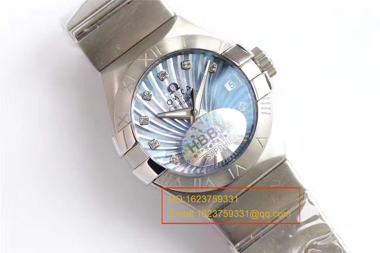 【HBBV6 Factory 一比一超A高仿 wrist watch 】OMEGA Constellation 系列PLUMA轻羽 wrist watch 123.10.27.20.57.001女士机械 / M287