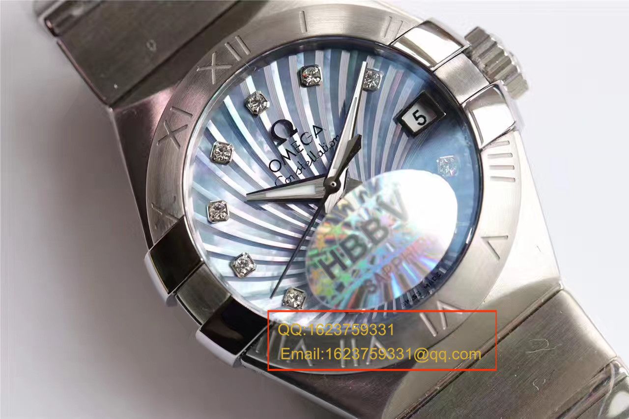 【HBBV6 Factory 一比一超A高仿 wrist watch 】OMEGA Constellation 系列PLUMA轻羽 wrist watch 123.10.27.20.57.001女士机械 / M287
