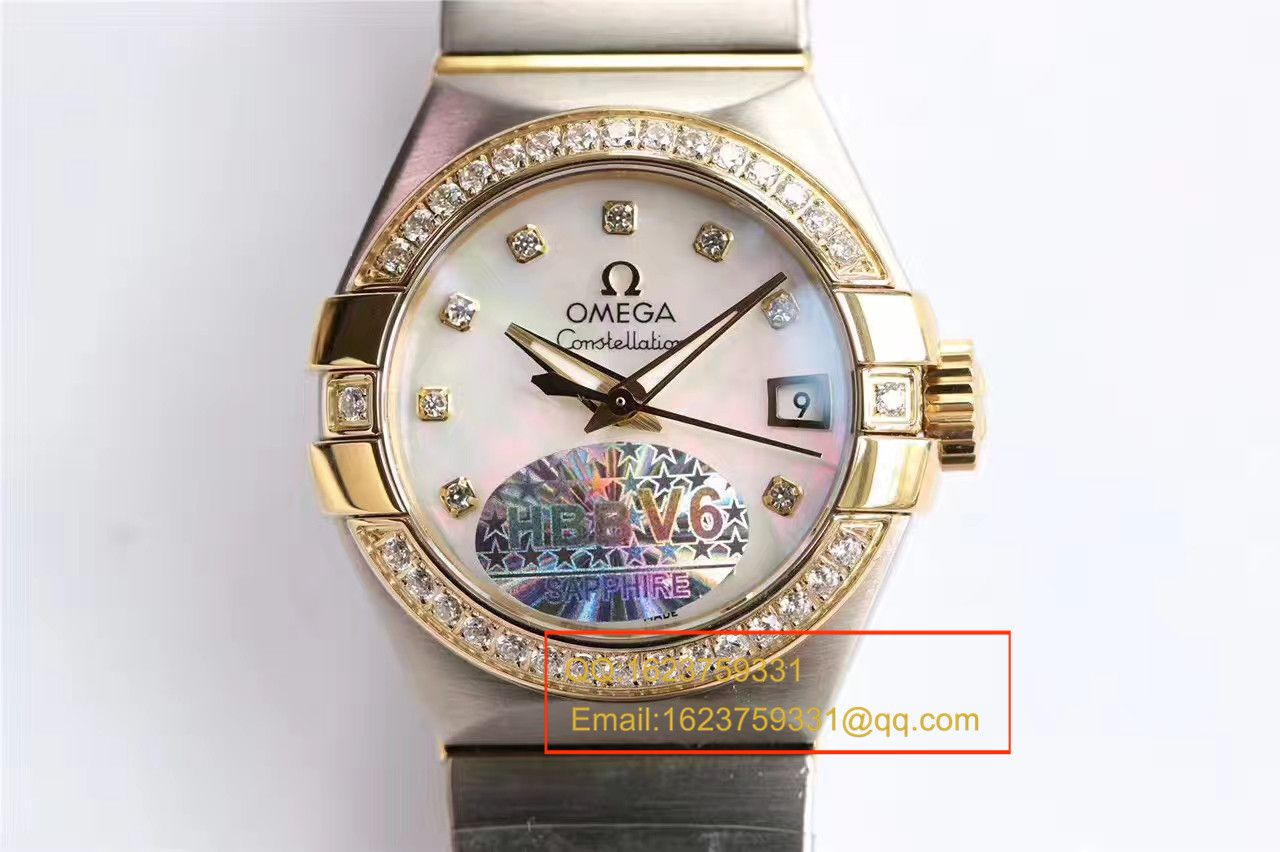 【HBBV6 Factory 一比一超A高仿 wrist watch 】OMEGA Constellation 系列PLUMA轻羽 wrist watch 123.10.27.20.57.001女士机械 / M287