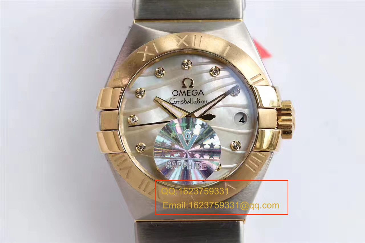 【HBBV6 Factory 一比一超A高仿 wrist watch 】OMEGA Constellation 系列PLUMA轻羽 wrist watch 123.10.27.20.57.001女士机械 / M287