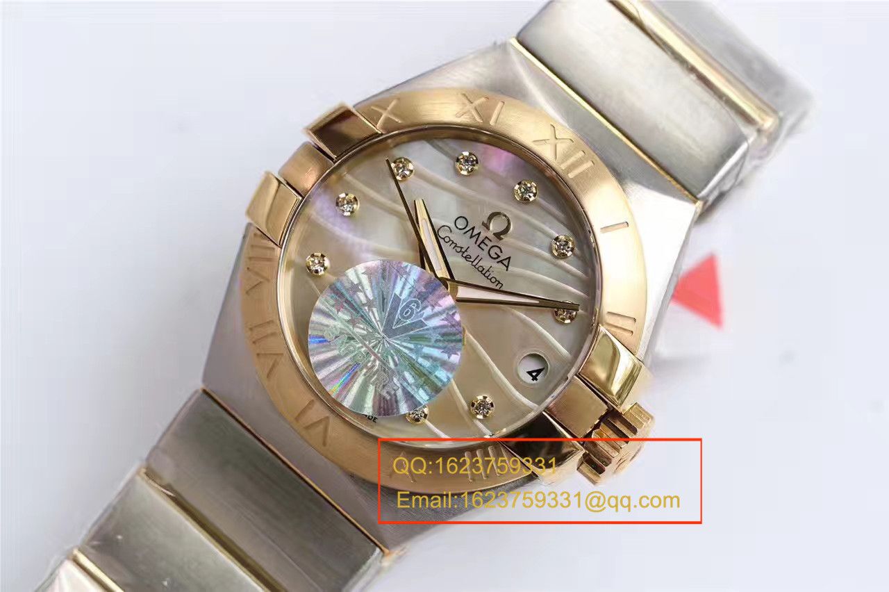 【HBBV6 Factory 一比一超A高仿 wrist watch 】OMEGA Constellation 系列PLUMA轻羽 wrist watch 123.10.27.20.57.001女士机械 / M287