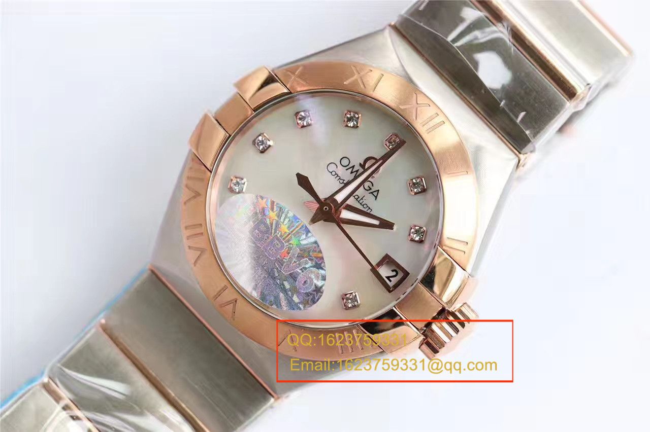 【HBBV6 Factory 一比一超A高仿 wrist watch 】OMEGA Constellation 系列PLUMA轻羽 wrist watch 123.10.27.20.57.001女士机械 / M287